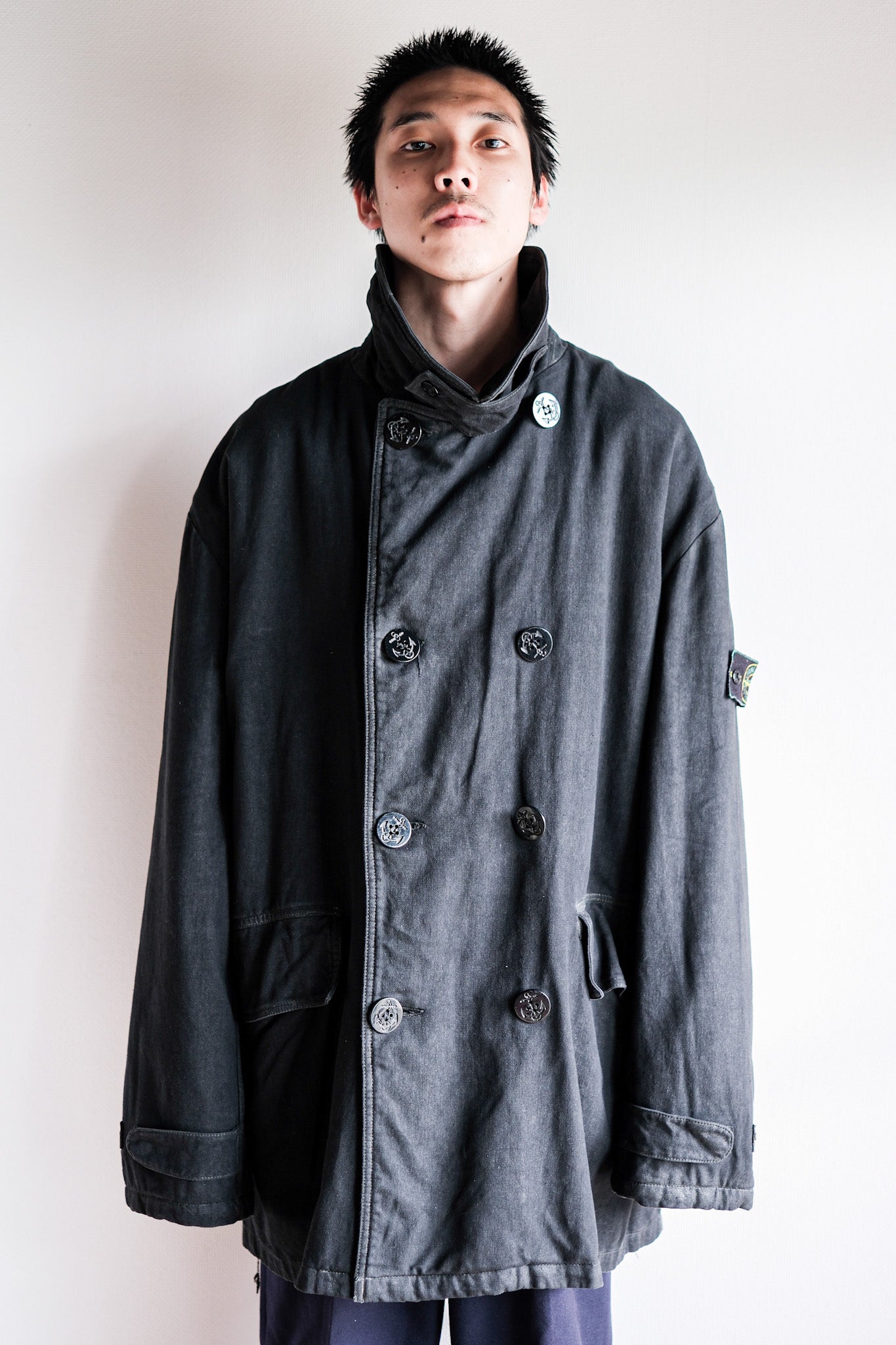 [~ 80's] Old Stone Island Double Putted Jacket Size.xxl "Marina Archive"
