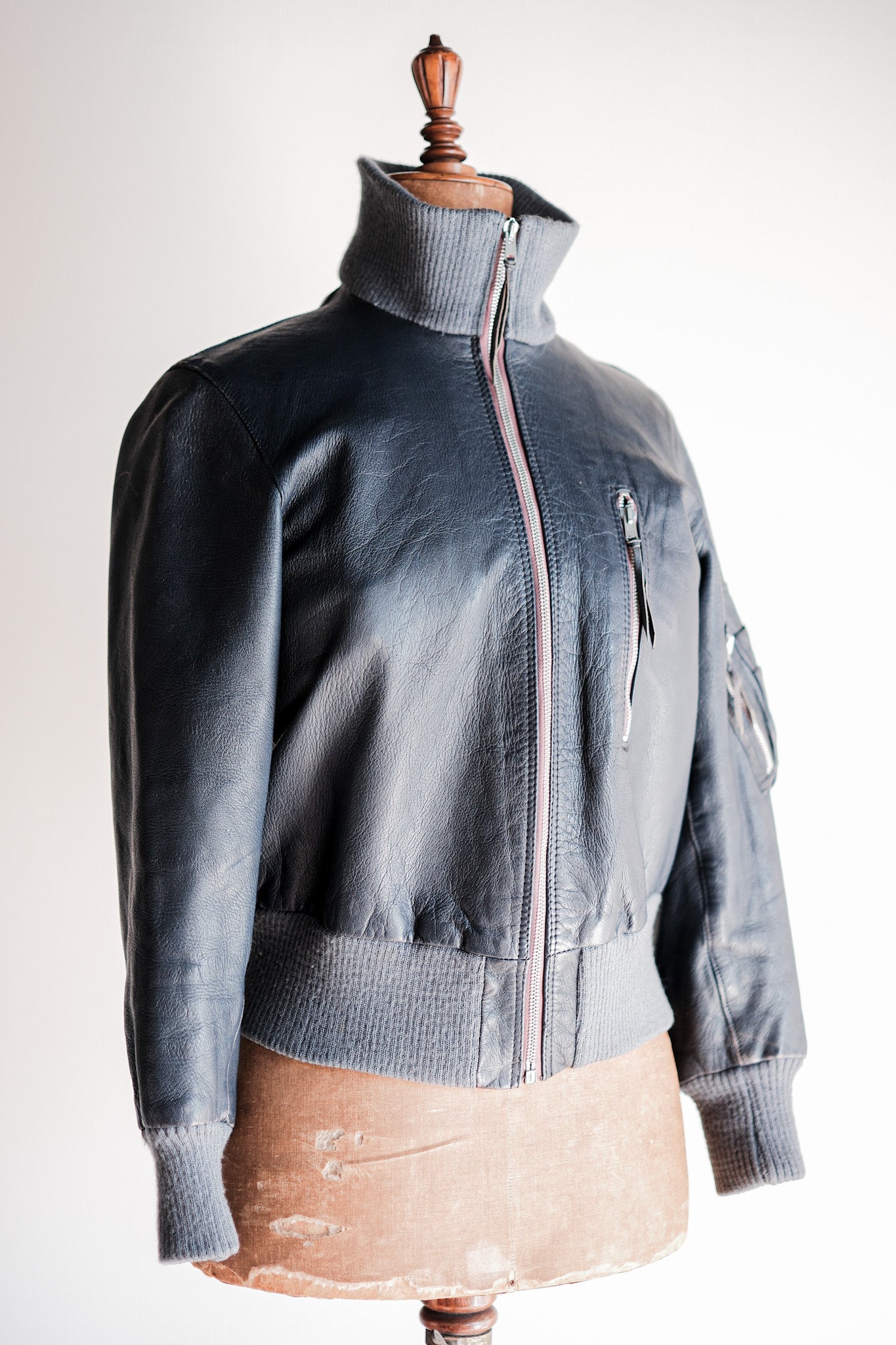 【~60’s】West German Air Force Type Pilot Leather Jacket “Early Type”