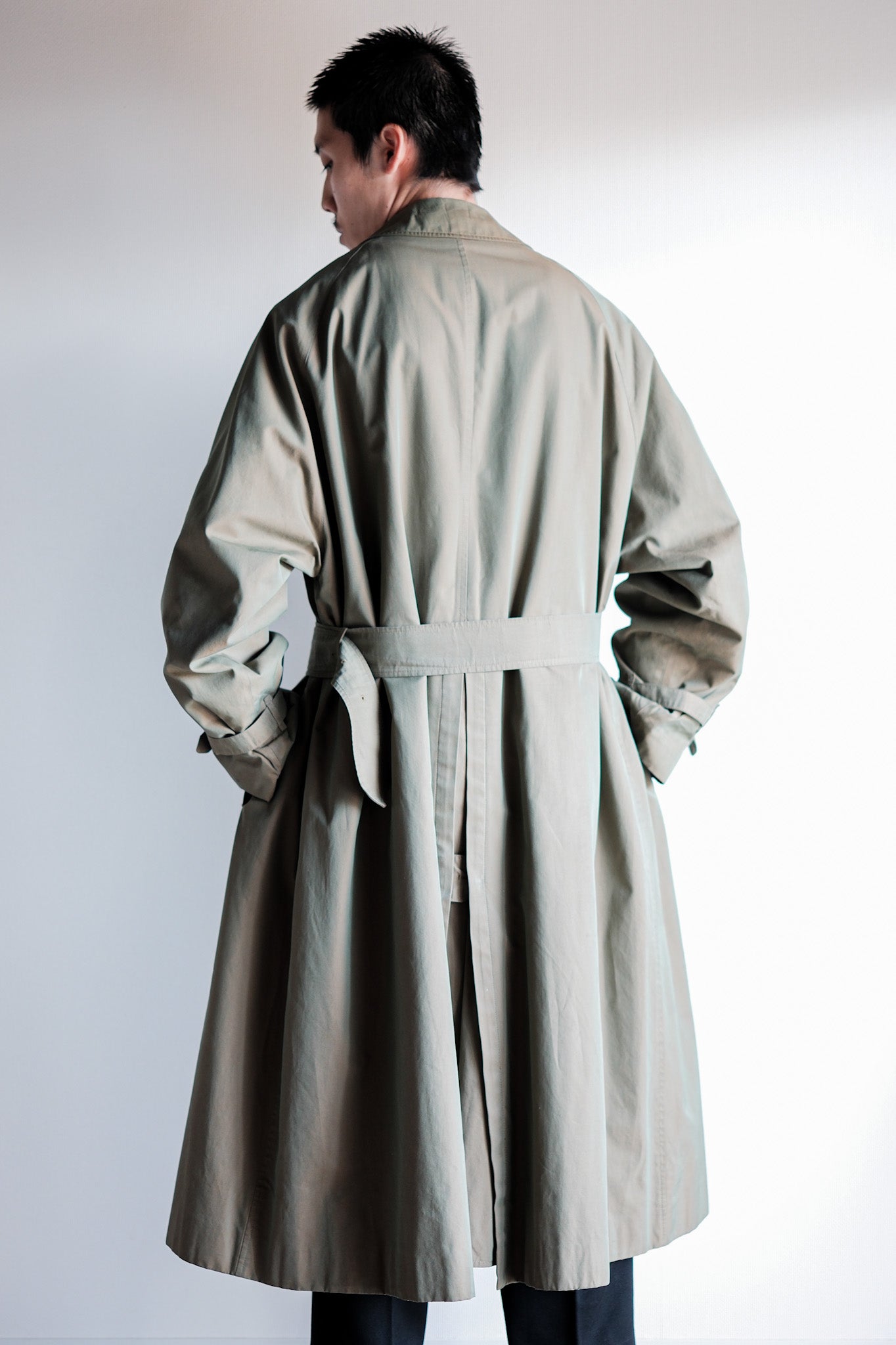 ［~70's］Vintage Burberrys Single Raglan Rider Coat C100 With Liner Size.52RL "TAMAMUSHI"