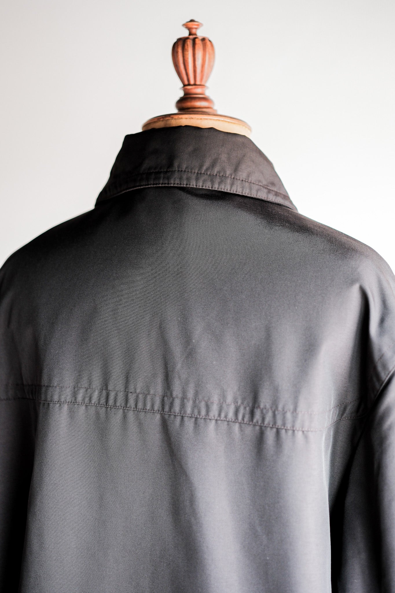［~90's］Old Hermès Paris Dark Brown Polyamide Duffle Coat Size.54
