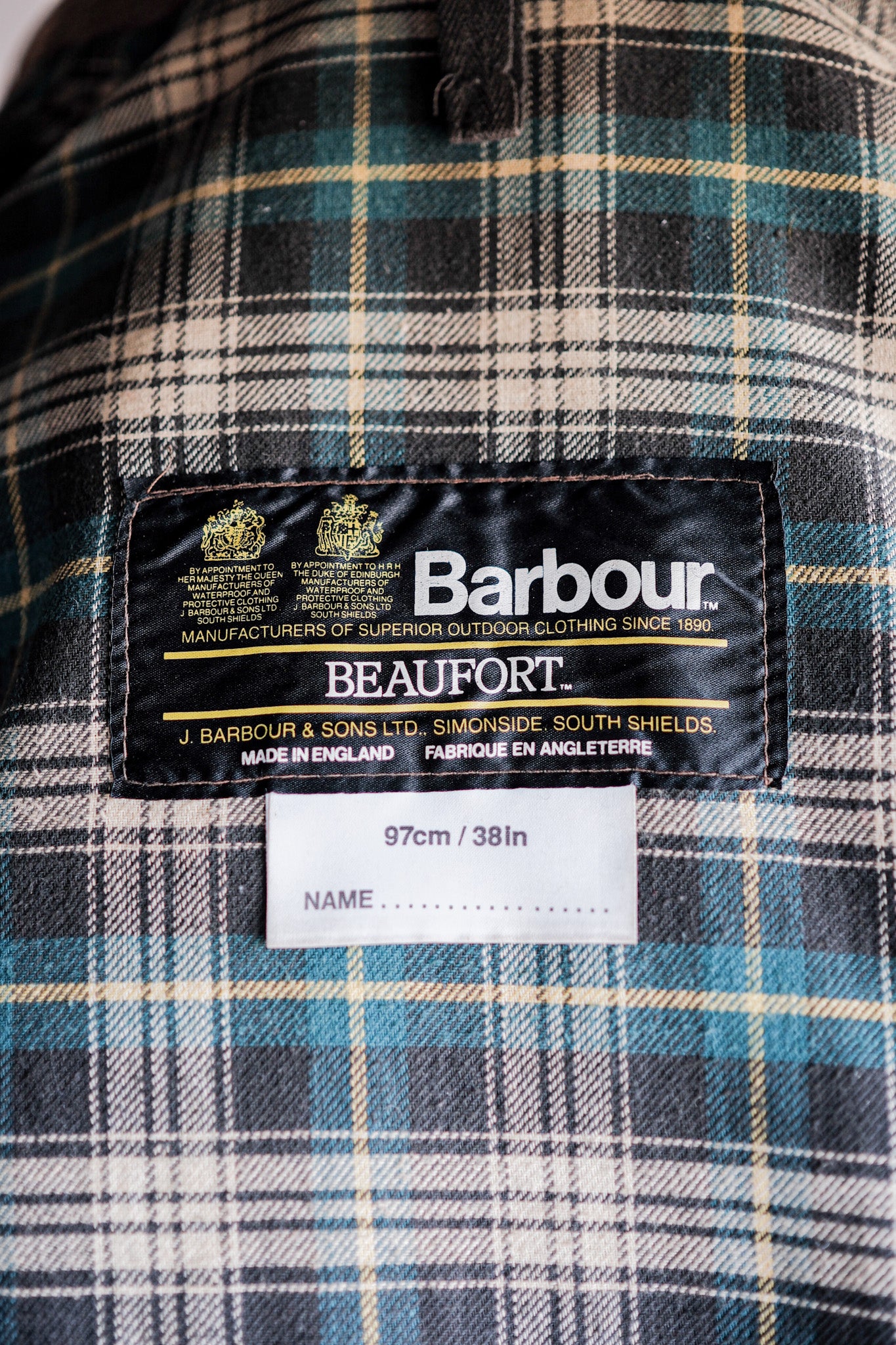［~80's］Vintage Barbour "BEAUFORT" With Hood 2 Crest Size.38