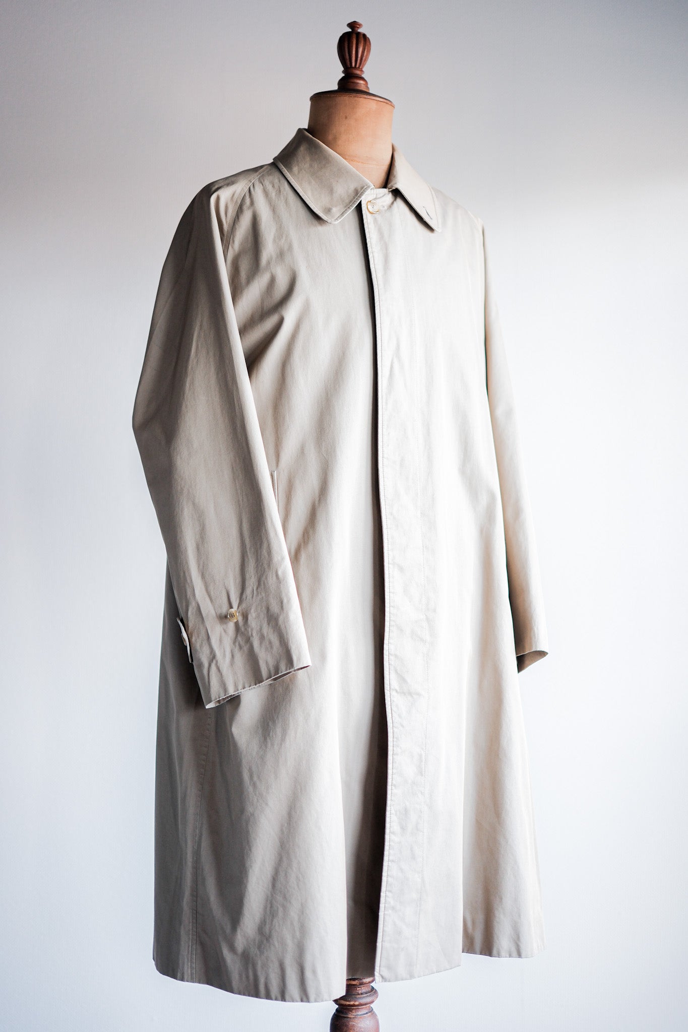 【~80's】Vintage Burberrys Single Raglan Balmacaan Coat C100 Size.48REG "HESPEN MODE-SPORT BREMEN. 別注"