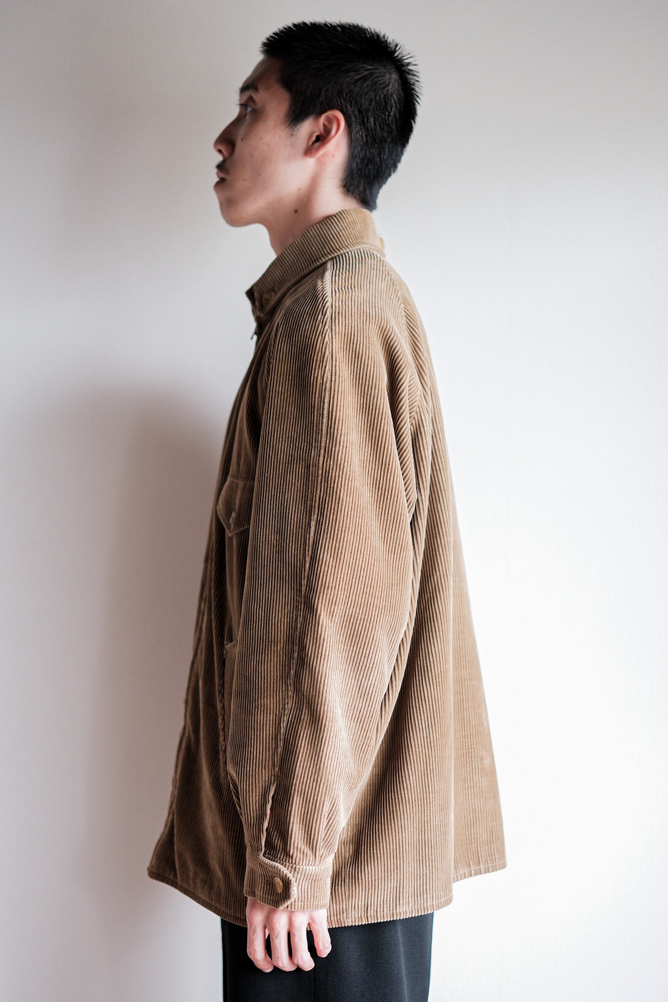 ［~80's］Vintage Aquascutum Raglan Sleeve Brown Corduroy Blouson