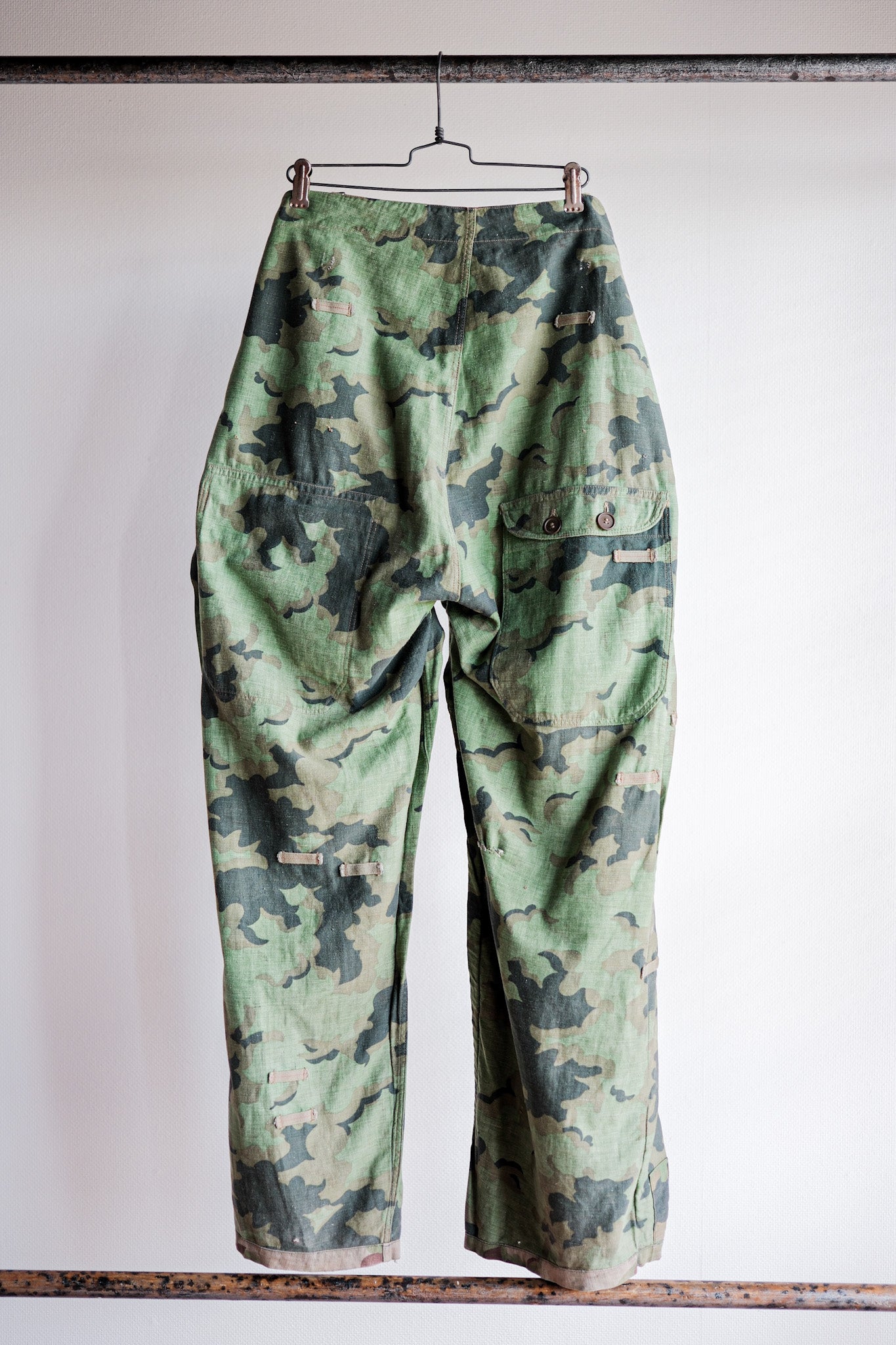 【~50's】Czechoslovakian Army Clouds Camouflage Reversible Trousers "Modified"