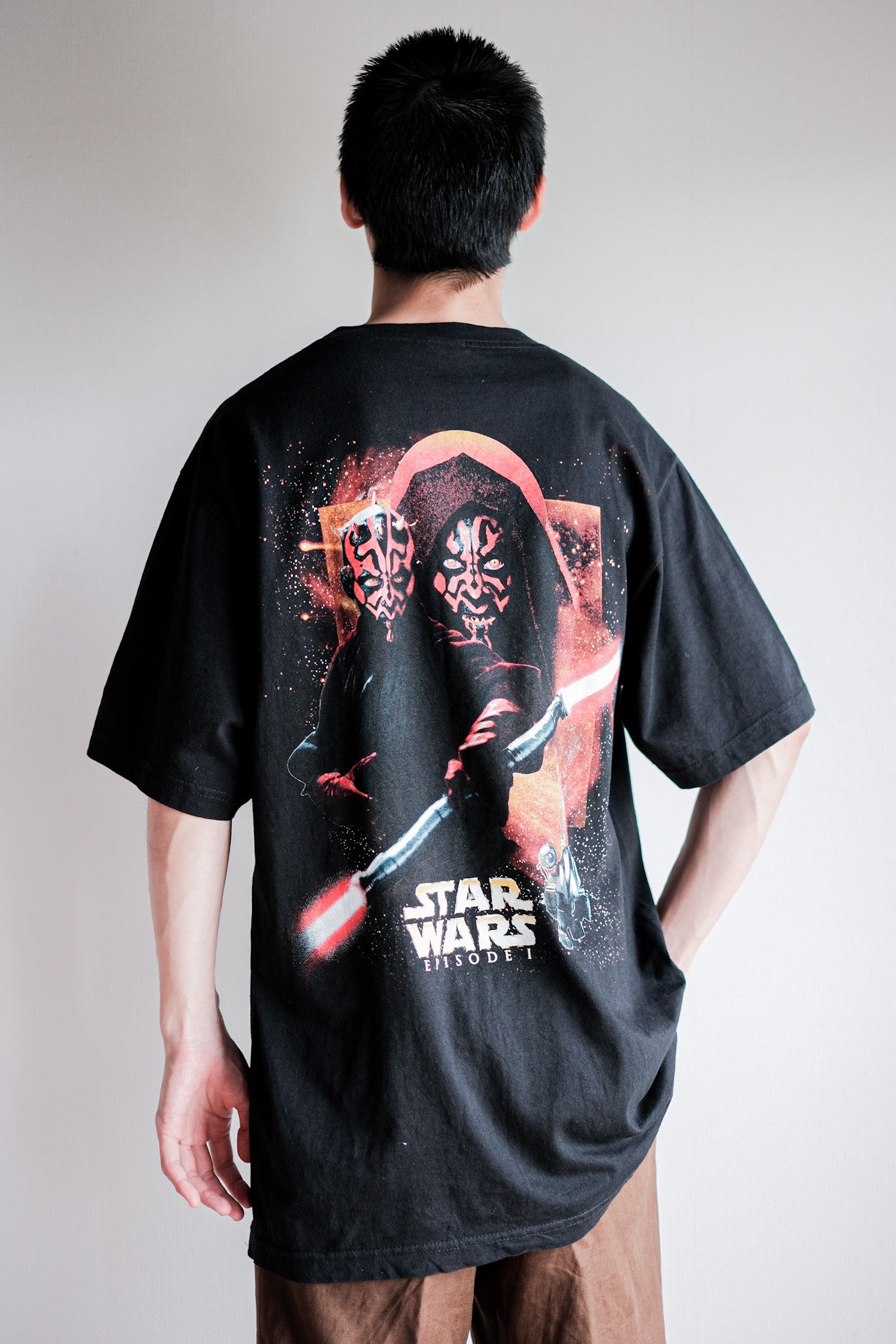 【~90's】Vintage Movie Print T-shirt Size.L "Star Wars Episode I" "Made in U.S.A."