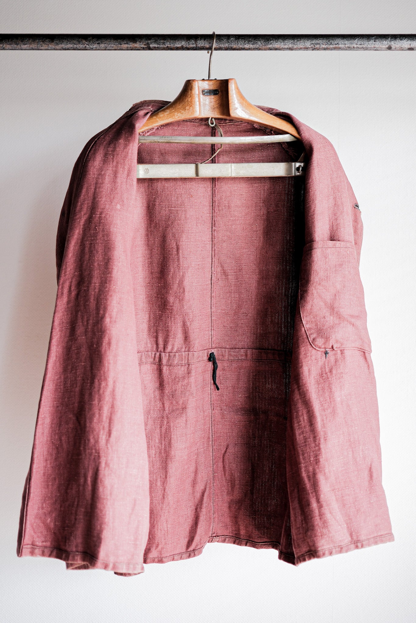 【~40's】German Army Drillich HBT Linen Jacket "Unusual Color"