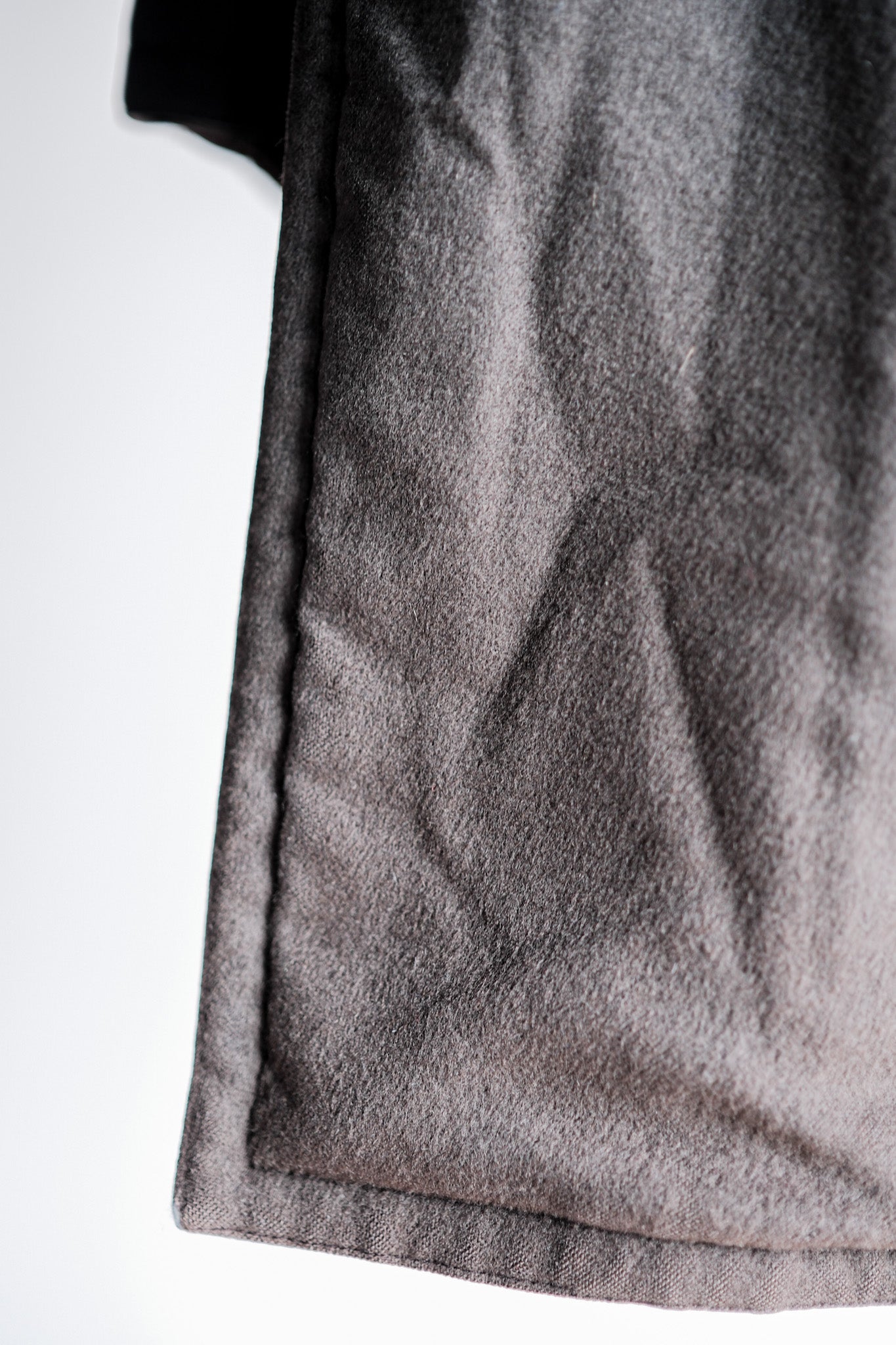 ［~90's］Old Hermès Paris Dark Brown Polyamide Duffle Coat Size.54