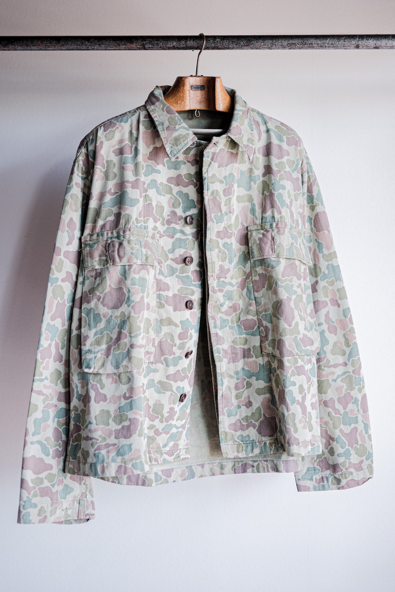 ［~50's］Dutch Army Frogskin Camouflage Field Jacket Size.52