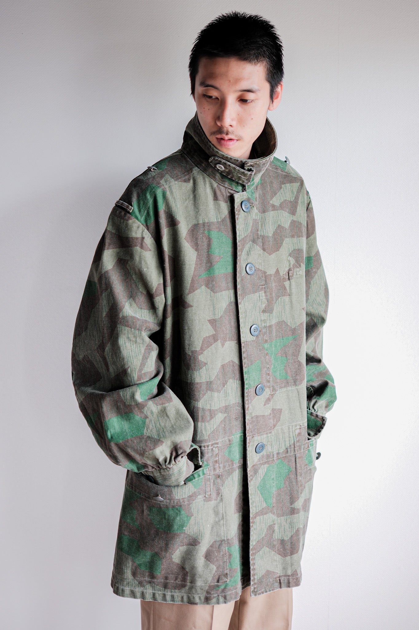 【~70's】German Army Type Splinter Camouflage Paratrooper Jacket "Reproduction"