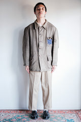 [~ 60's] แจ็คเก็ตการล่าฝ้ายสีเทาวินเทจสีเทาวินเทจสีเทาขนาด 46