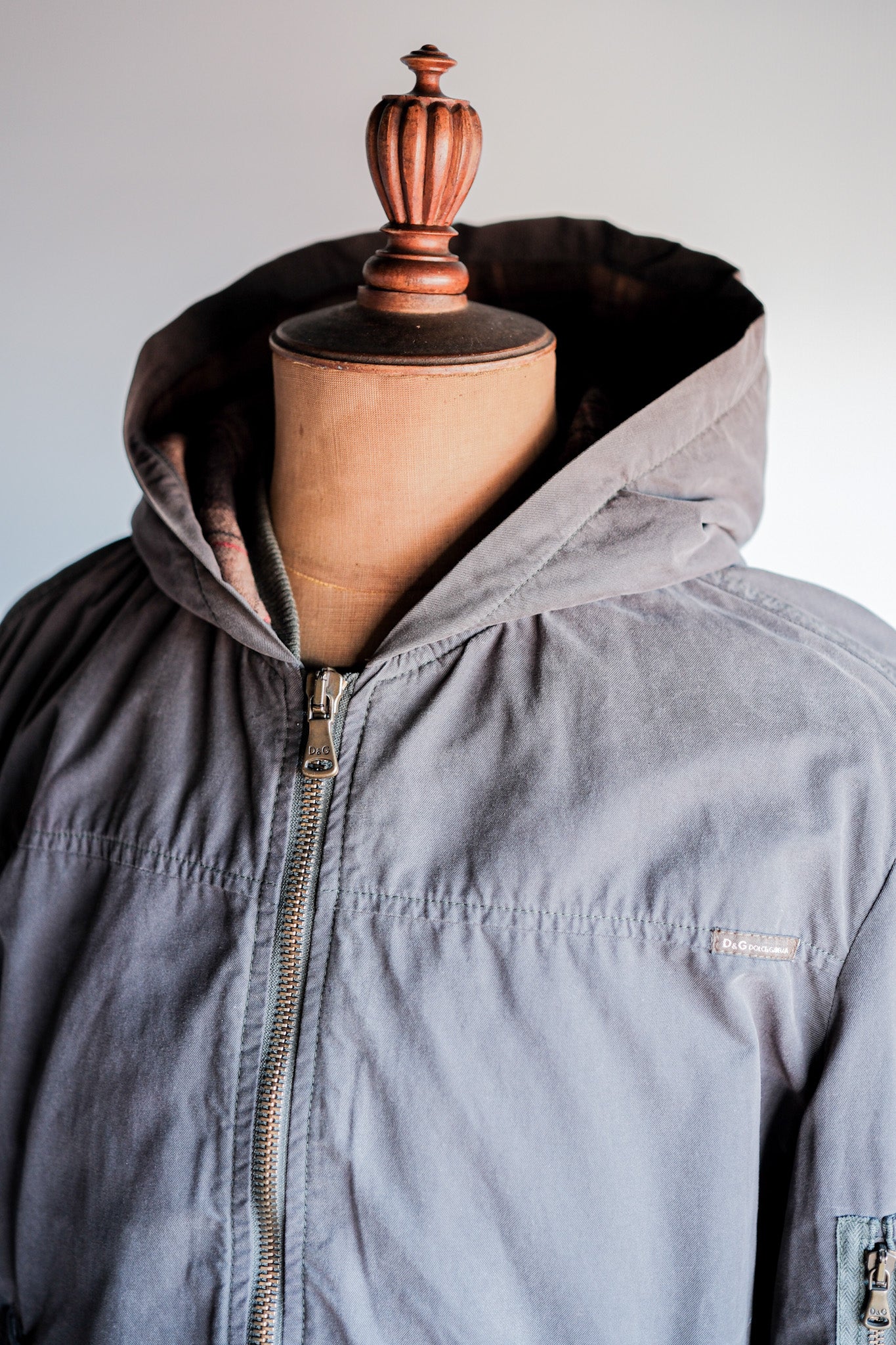 ［~00's］Old DOLCE & GABBANA Zip Up Hooded Jacket Size.L