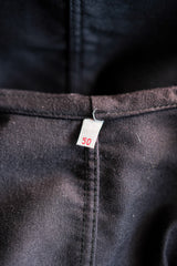 [~ 60's] แจ็คเก็ตตัวตุ่นสีดำวินเทจฝรั่งเศสขนาด 50 "Le Mont Stockel" "Dead Stock"