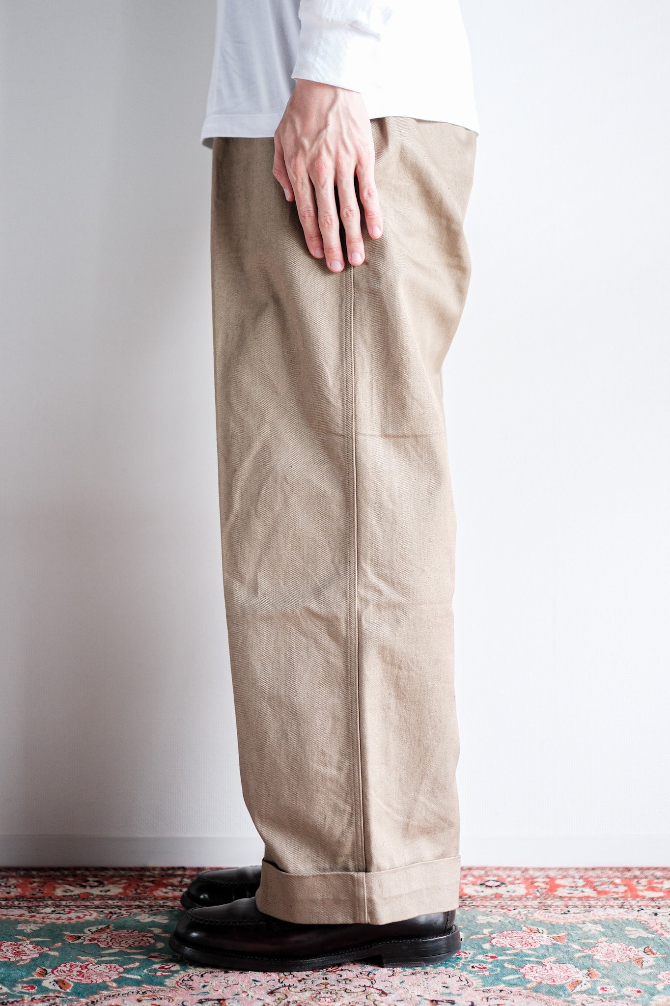 【~60's】French Army M52 Chino Trousers Size.22 "Dead Stock"