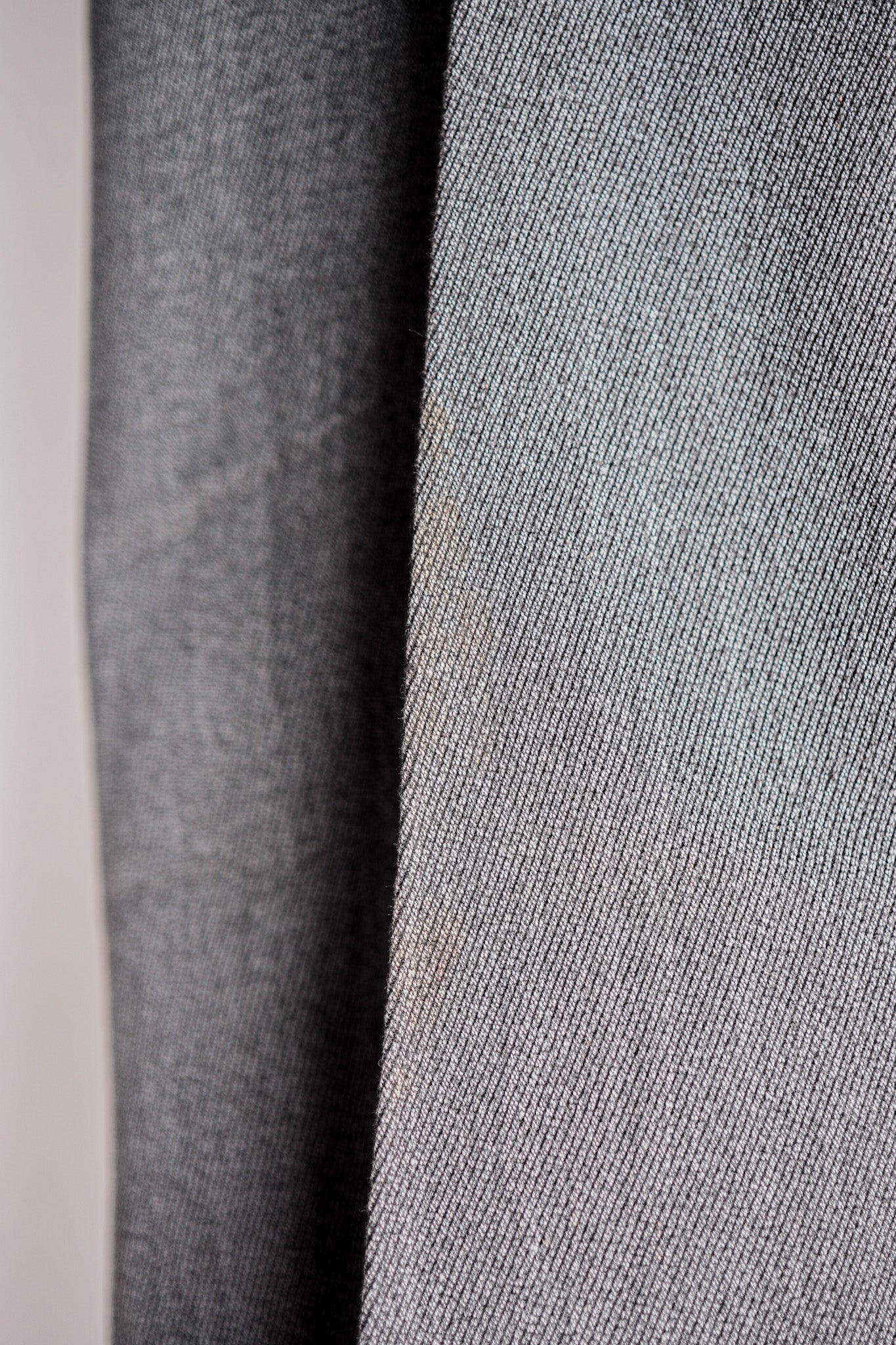 ［~30's］French Vintage Salt & Pepper Cotton Twill Work Pants "Dead Stock"