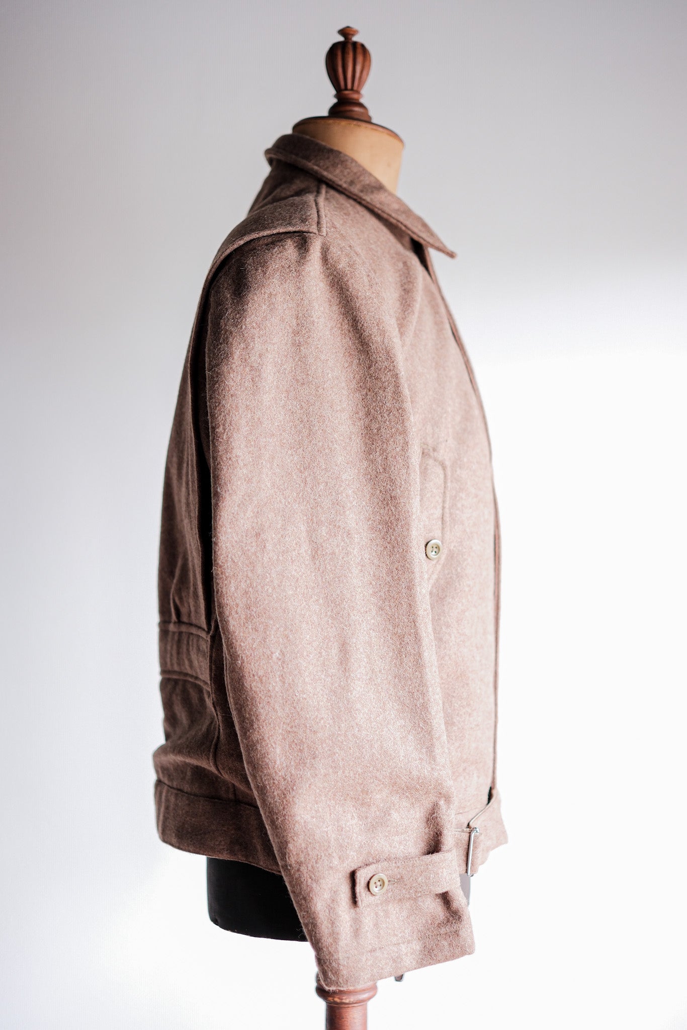 ［~50's］French Army Wool Jacket With Chin Strap Size.42 "Dead Stock"
