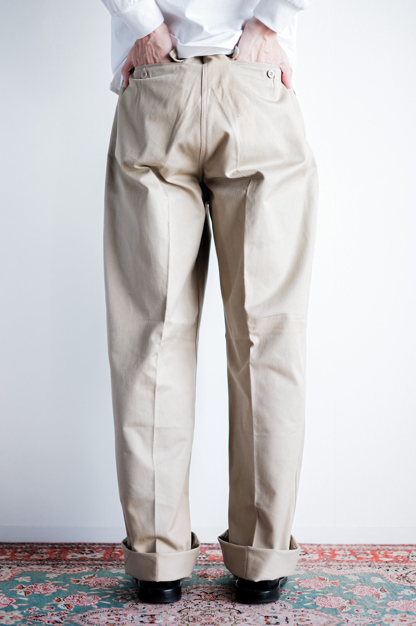［~60's］French Army M52 Chino Trousers Size.32 "Dead Stock"