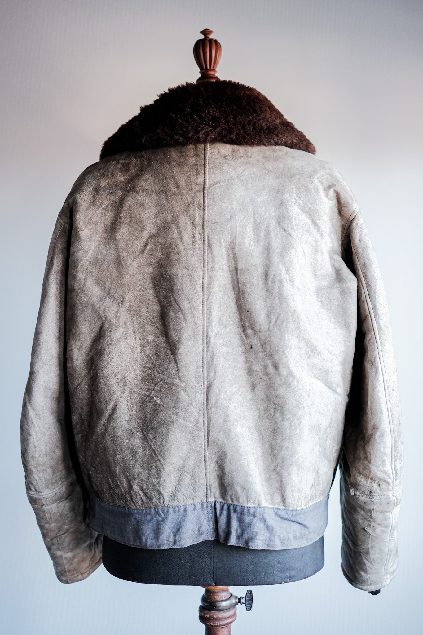 ［~40's］WWⅡ German Air Force Winter Sheepskin Flight Jacket "Luftwaffe" "Unusual Pocket"