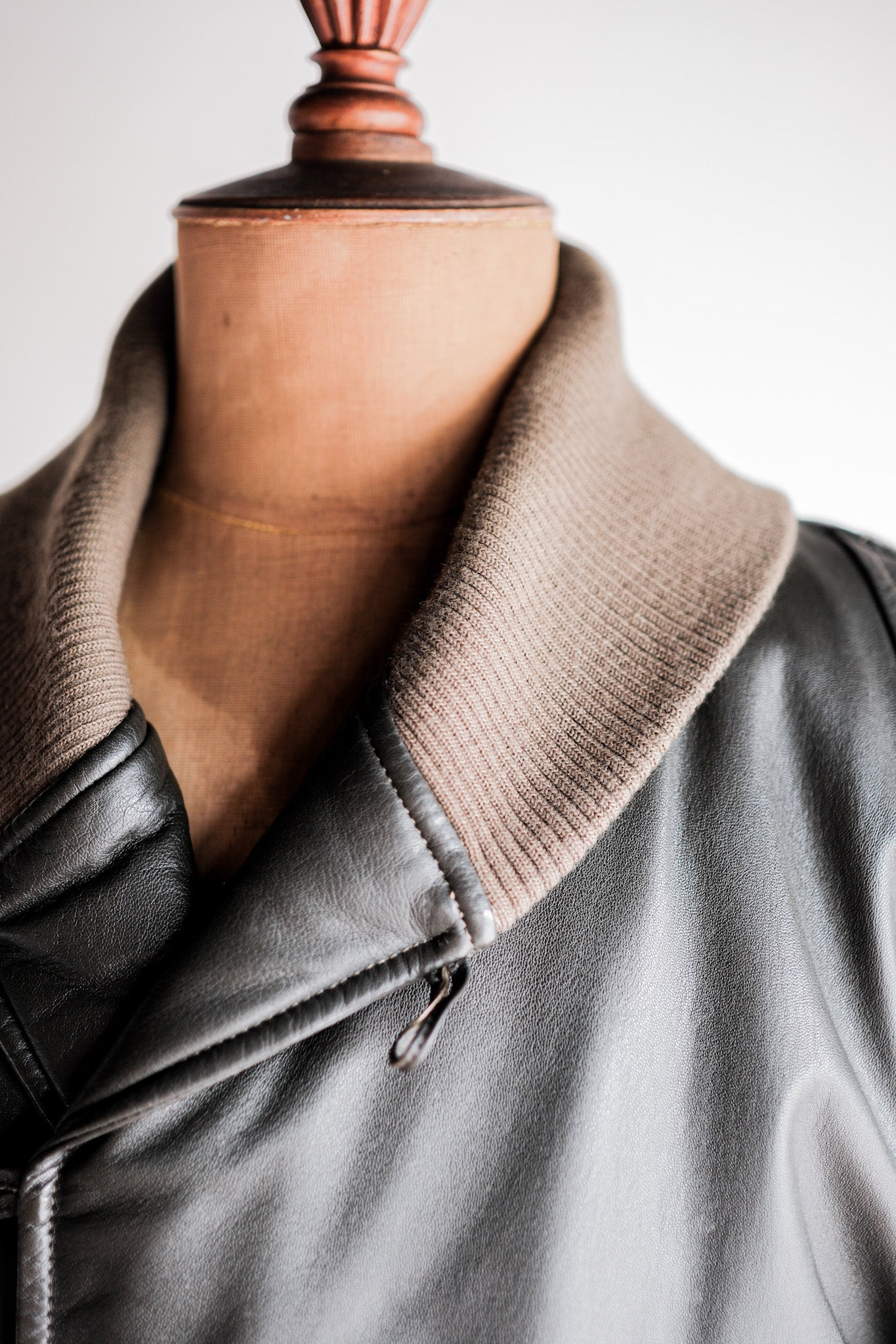 ［~80’s］Old Christian Dior Shawl Collar Leather Blouson Size.50