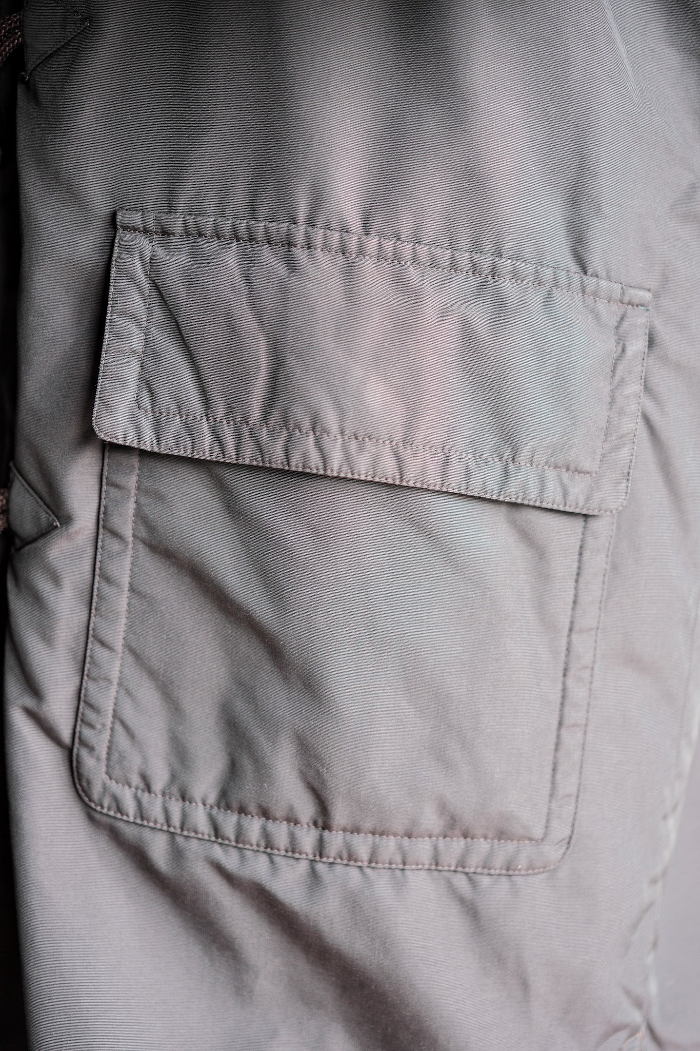 ［~90's］Old Hermès Paris Dark Brown Polyamide Duffle Coat Size.54