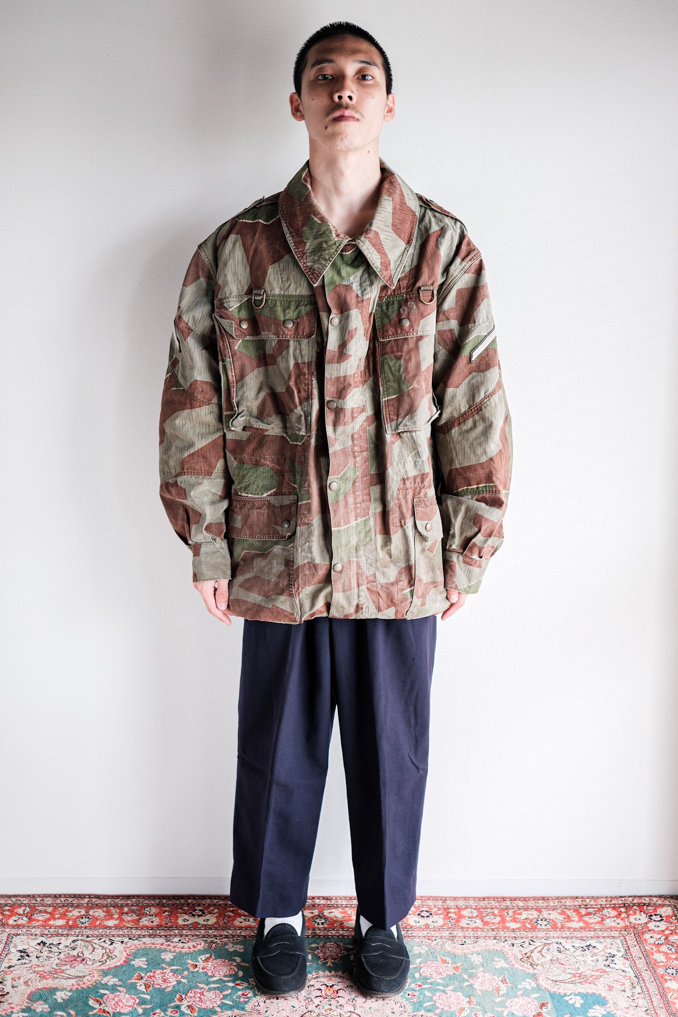 【~50's】German Army Splinter Camouflage Paratrooper Jacket