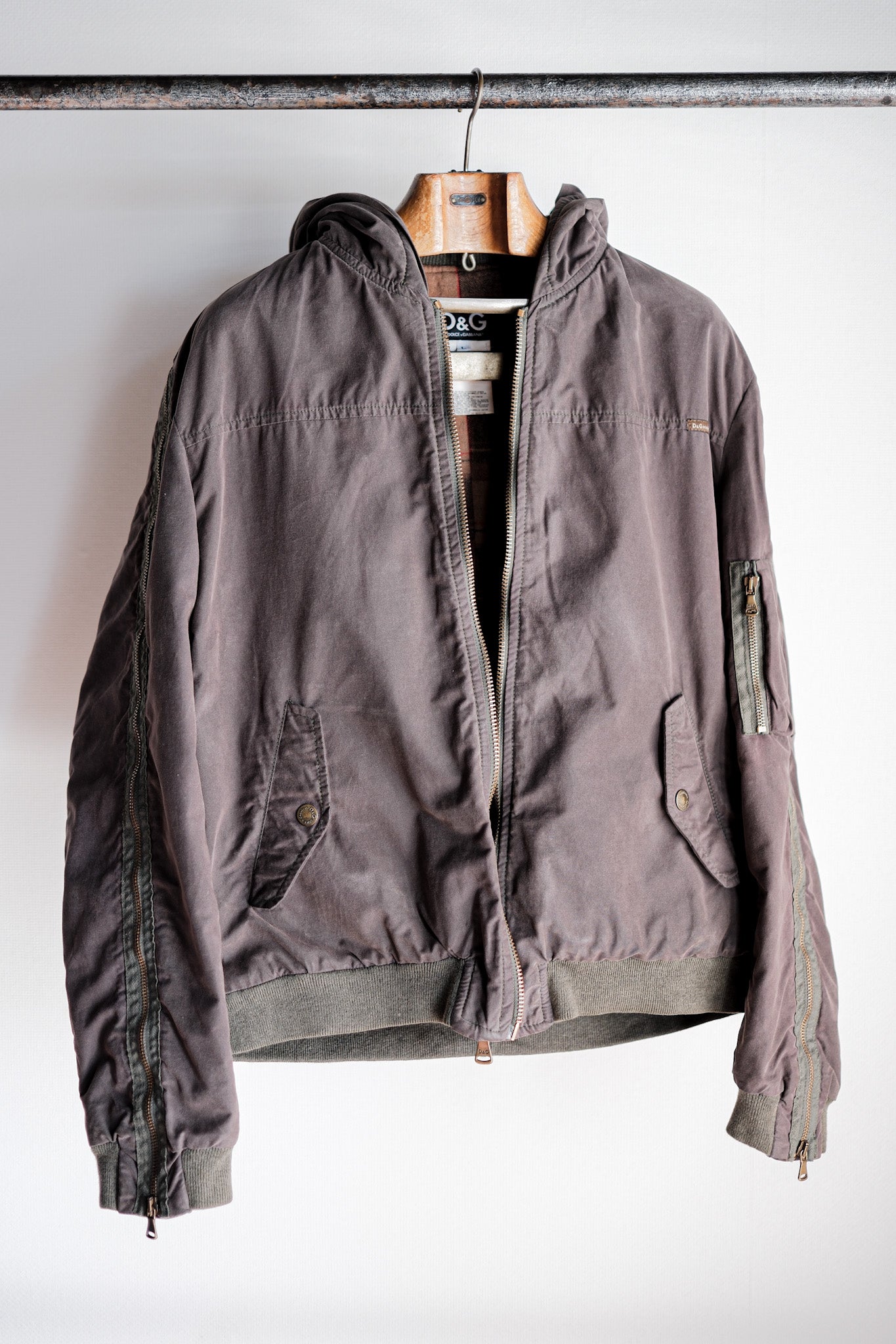 ［~00's］Old DOLCE & GABBANA Zip Up Hooded Jacket Size.L