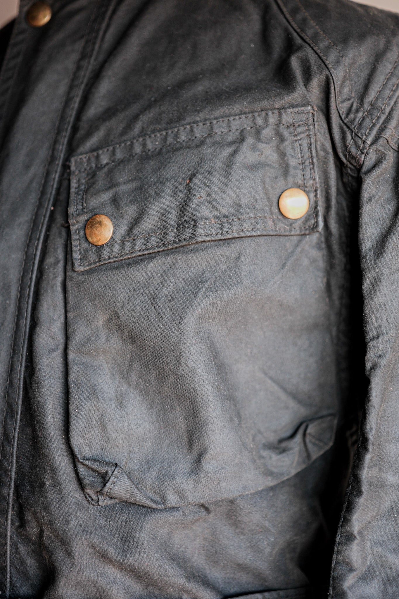 [~ 60's] Taille de la veste ciré de Belstaff vintage.34 "Master"