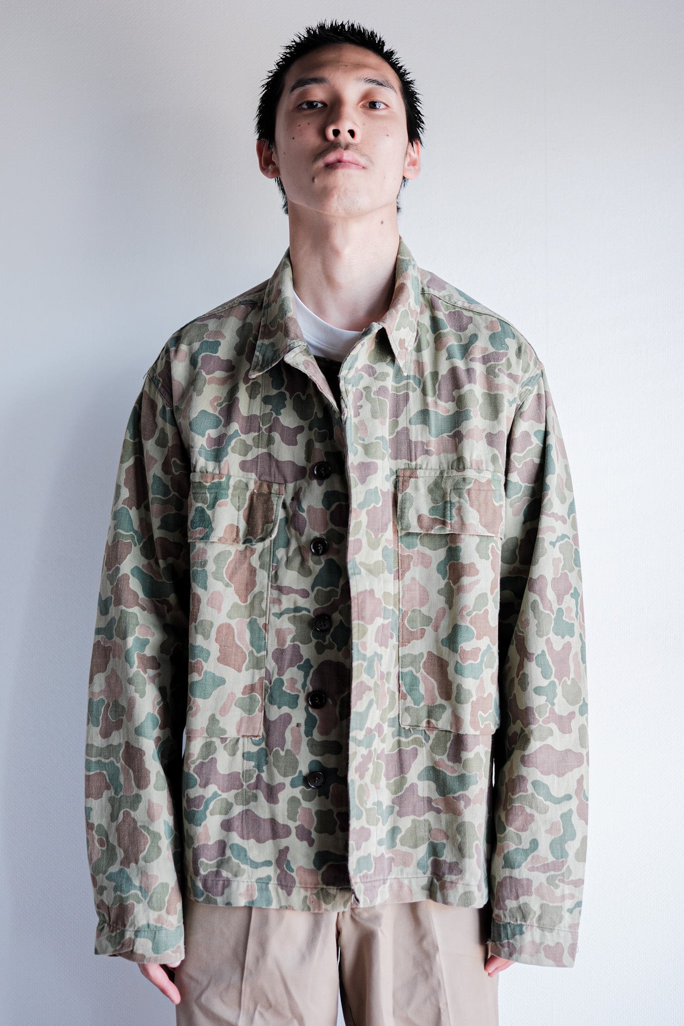 ［~50's］Dutch Army Frogskin Camouflage Field Jacket Size.46
