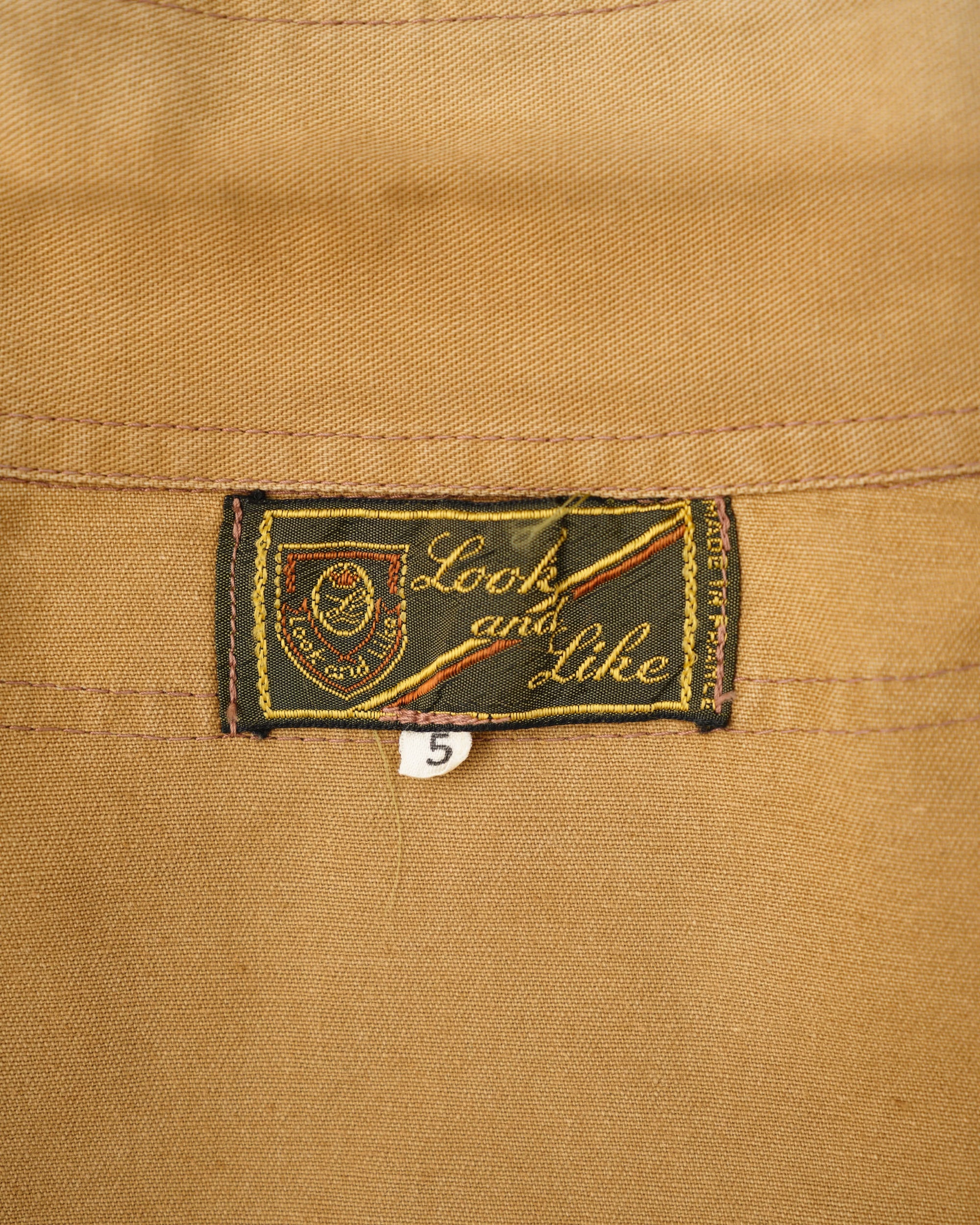 【~60’s】French Vintage Switching Design Mixed Cotton Jacket Size.5