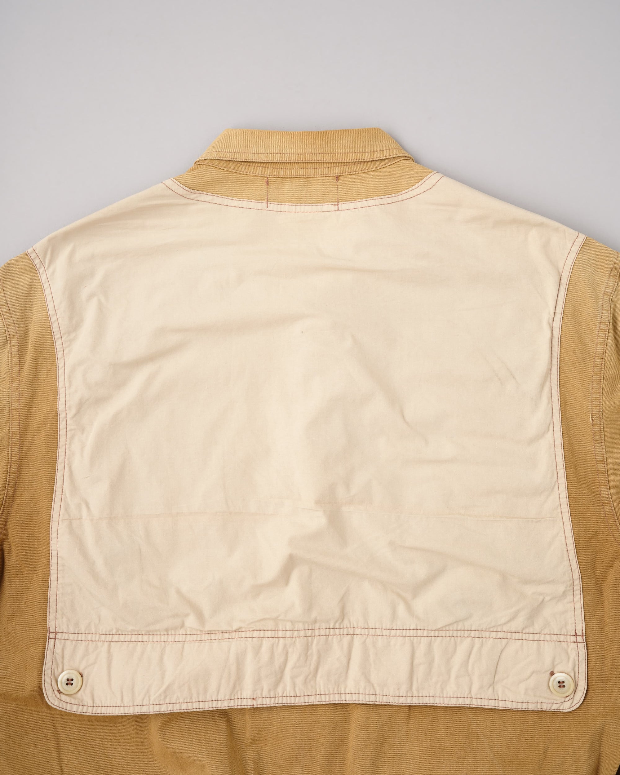 【~60’s】French Vintage Switching Design Mixed Cotton Jacket Size.5