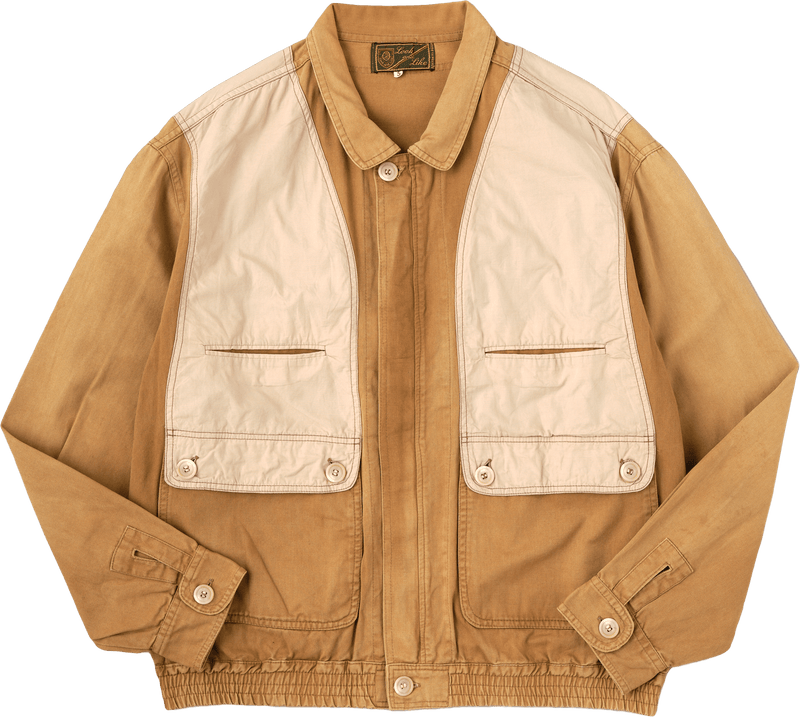 【~60’s】French Vintage Switching Design Mixed Cotton Jacket Size.5