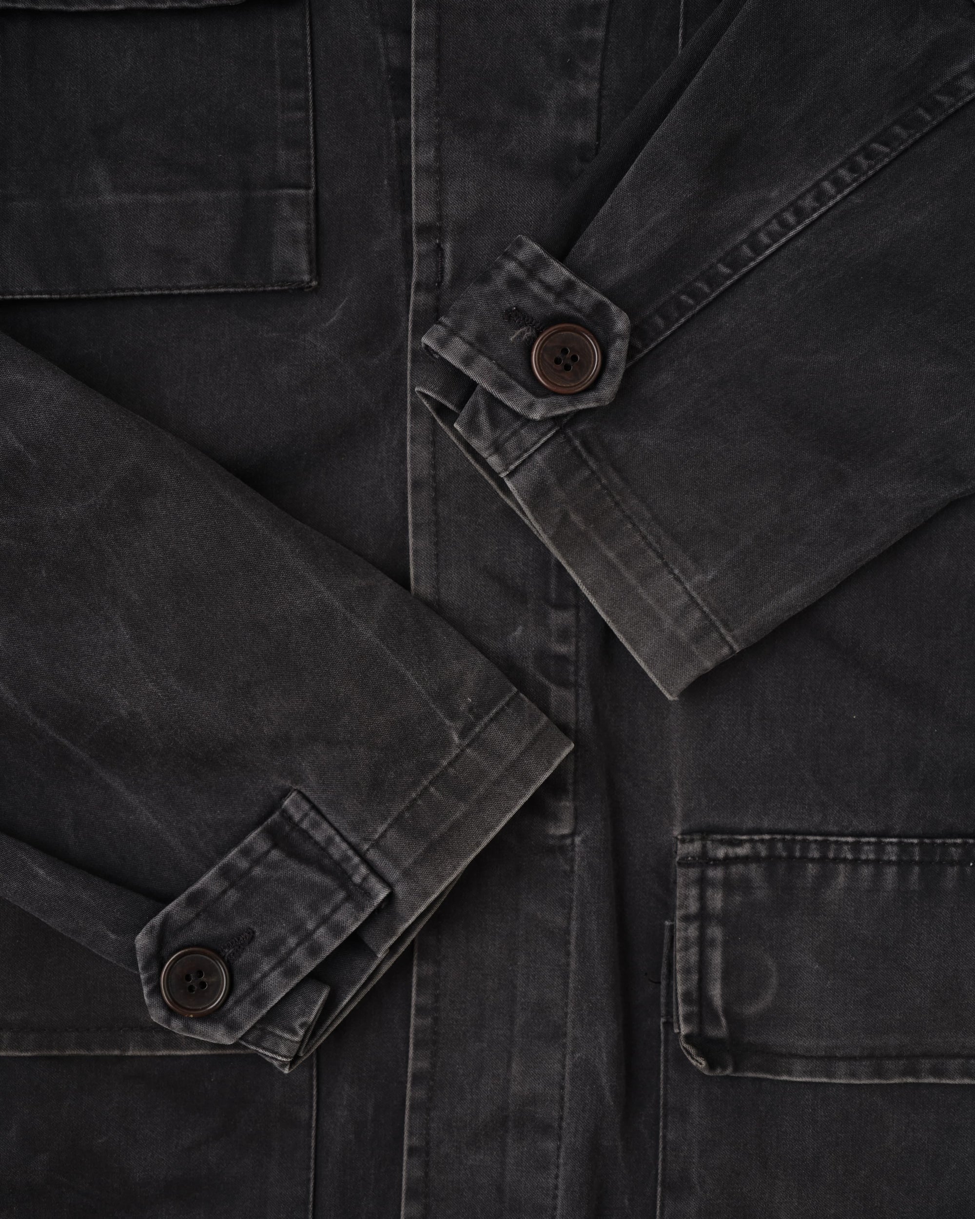 【~90’s】Old HELMUT LANG Black Cotton 4 Pockets Jacket Size.50