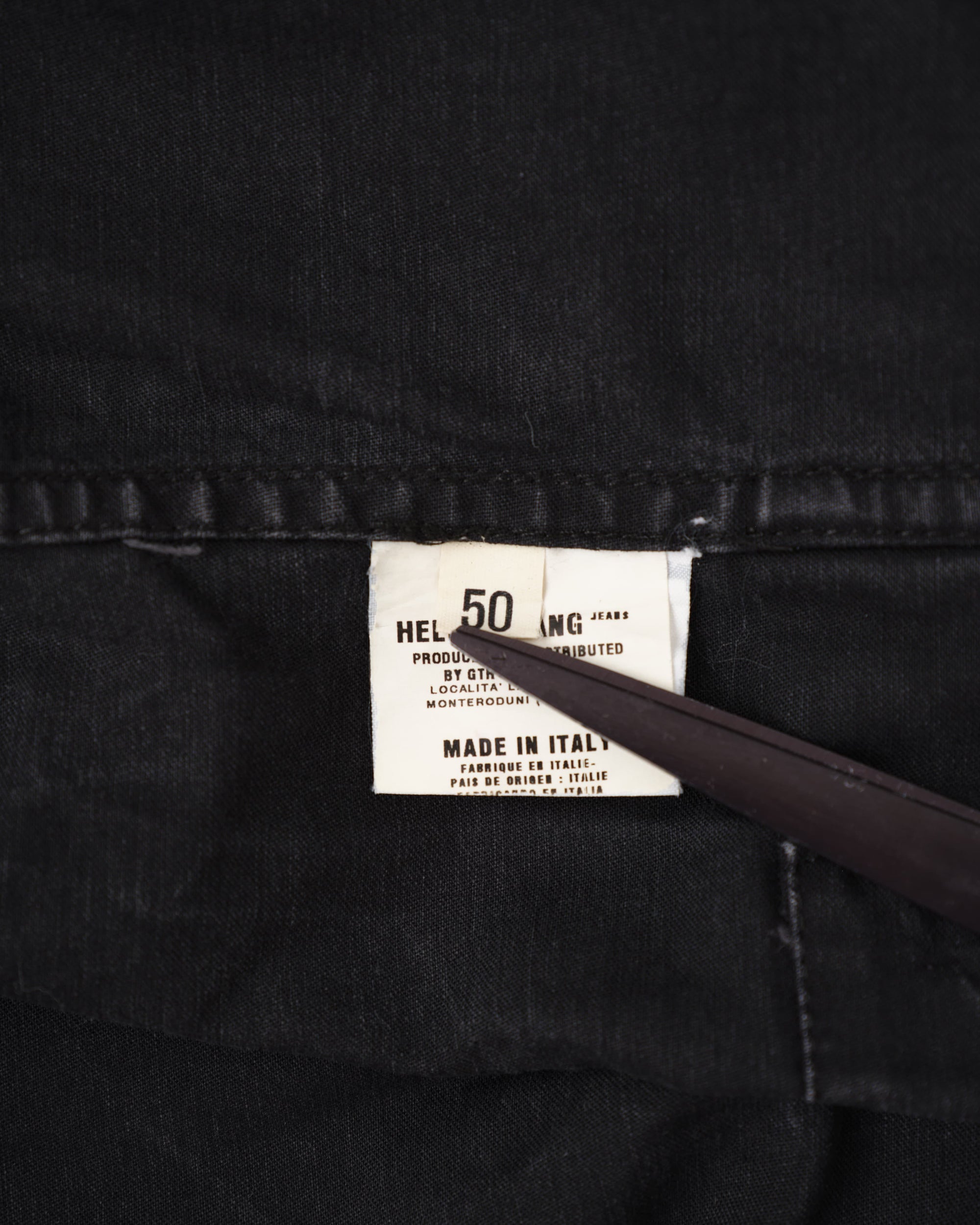 【~90’s】Old HELMUT LANG Black Cotton 4 Pockets Jacket Size.50