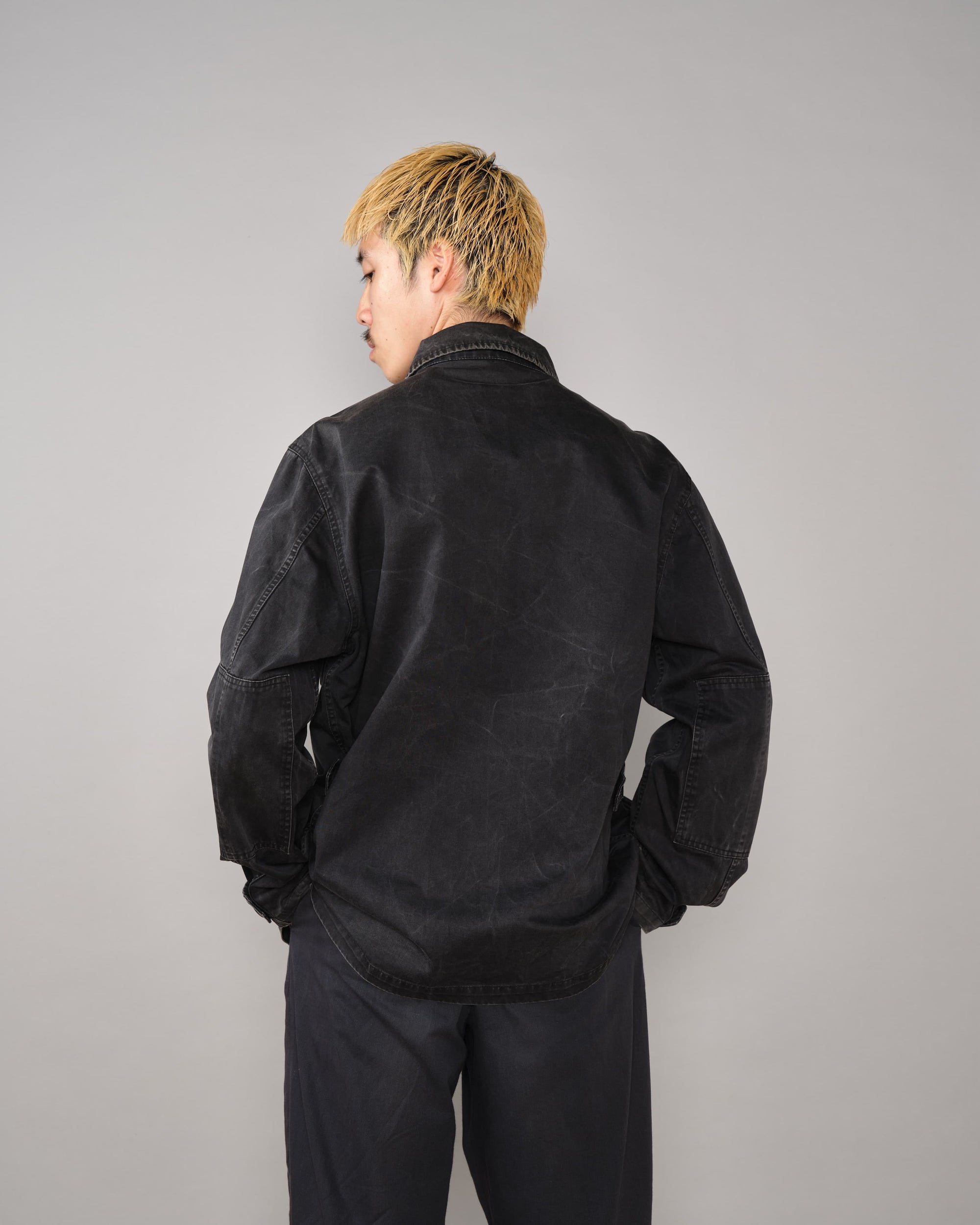 【~90’s】Old HELMUT LANG Black Cotton 4 Pockets Jacket Size.50