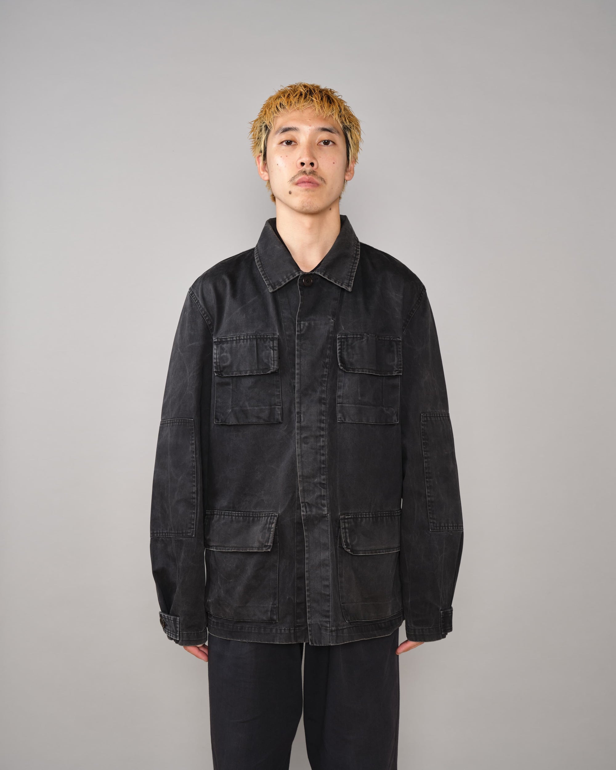【~90’s】Old HELMUT LANG Black Cotton 4 Pockets Jacket Size.50