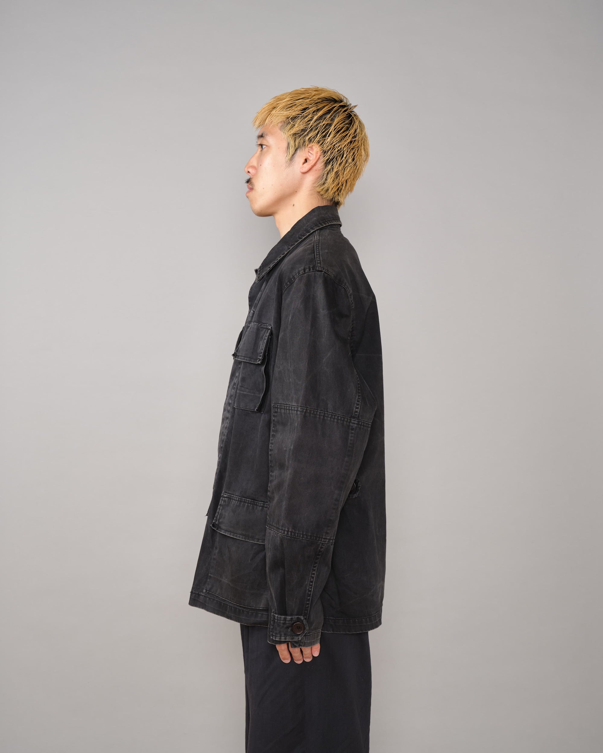 【~90’s】Old HELMUT LANG Black Cotton 4 Pockets Jacket Size.50