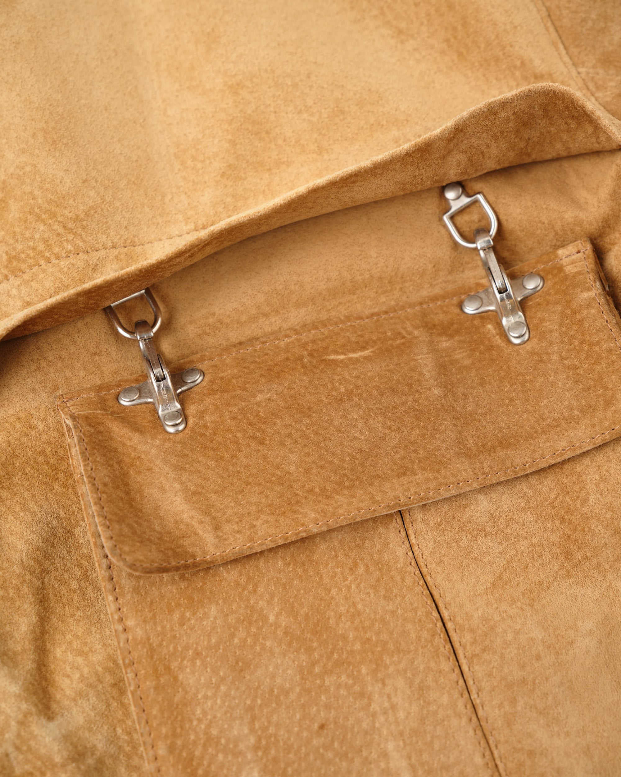 【~90's】Old Hermès Paris Pigskin Leather Hunting Jacket Size.52
