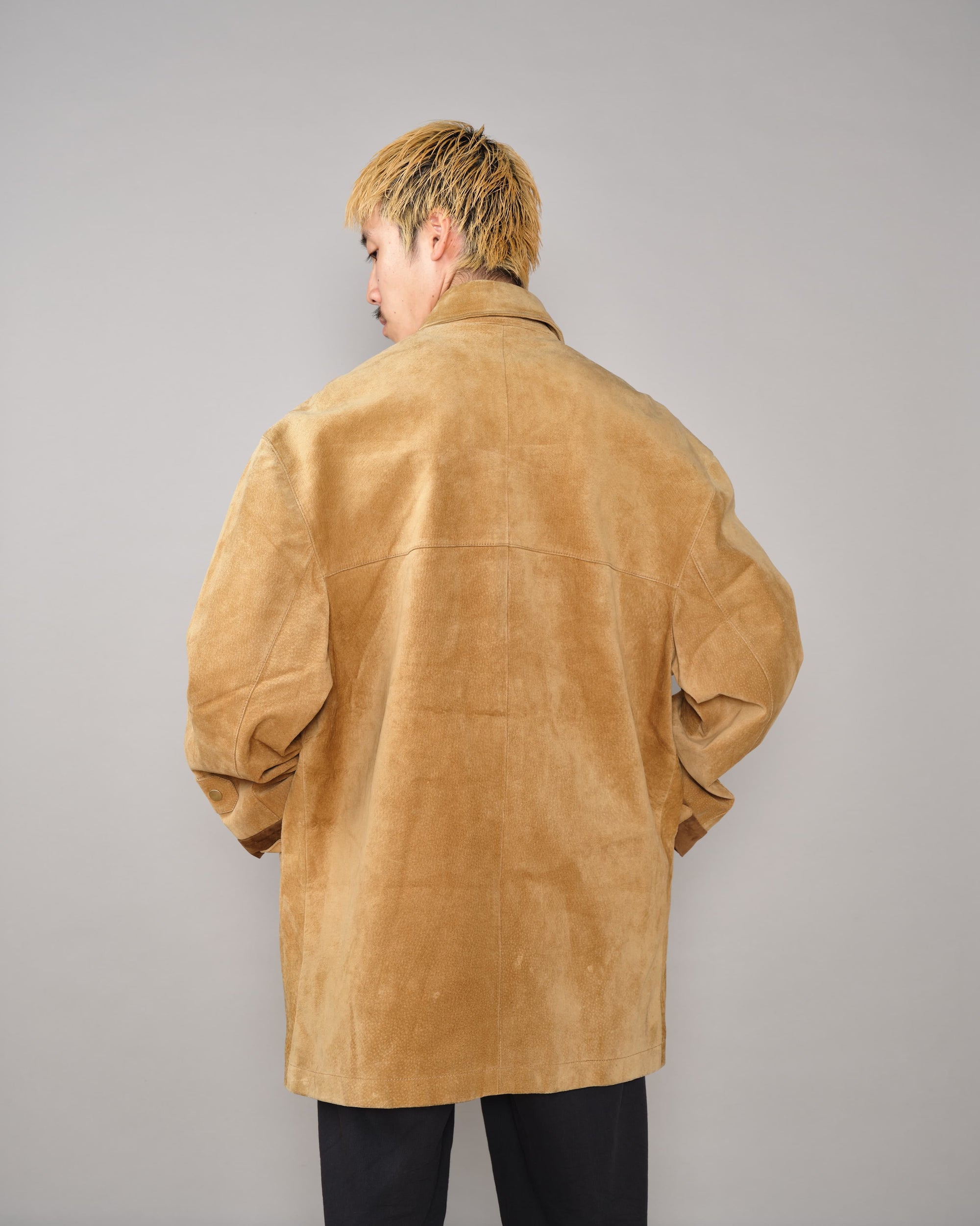 【~90's】Old Hermès Paris Pigskin Leather Hunting Jacket Size.52