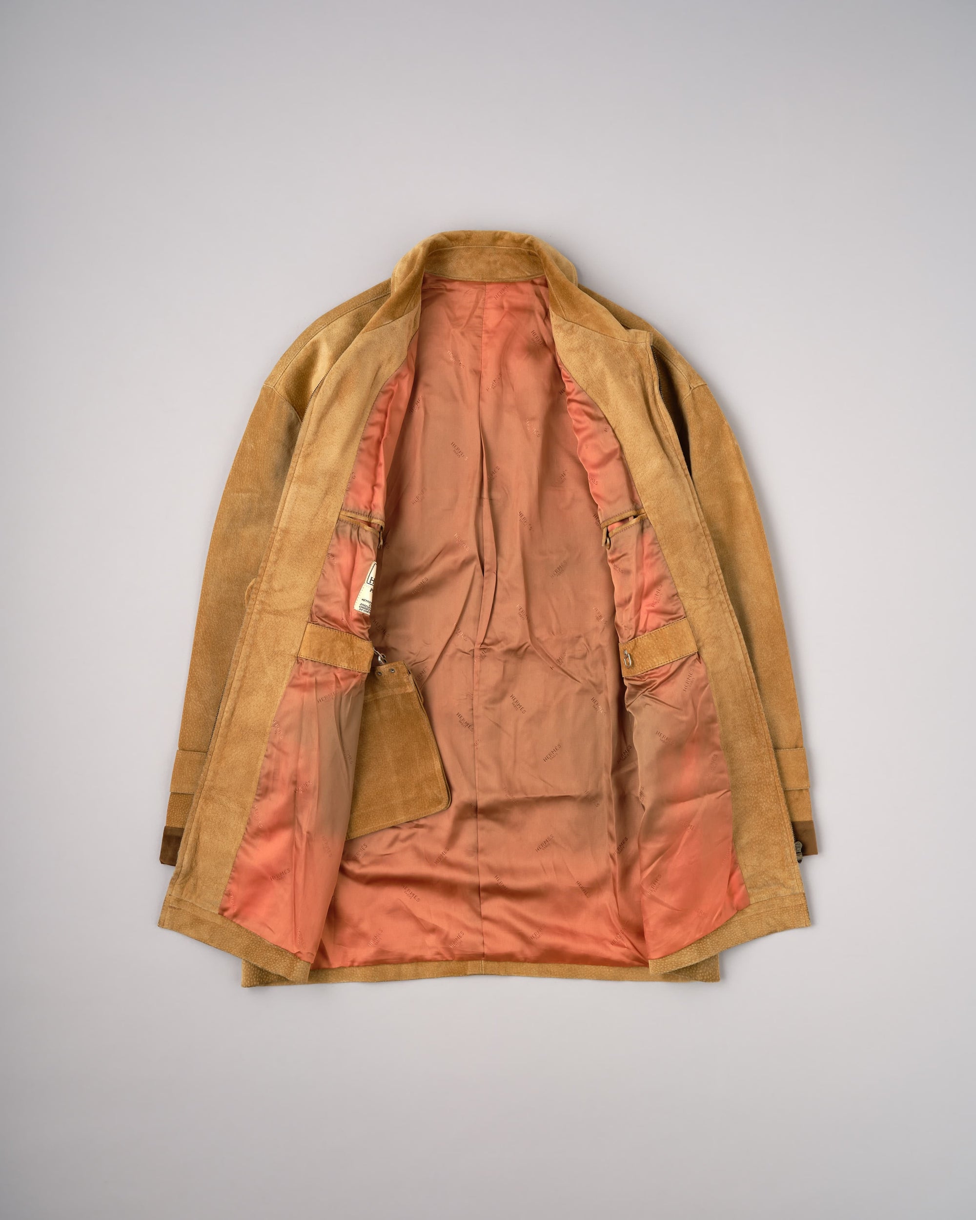 【~90's】Old Hermès Paris Pigskin Leather Hunting Jacket Size.52