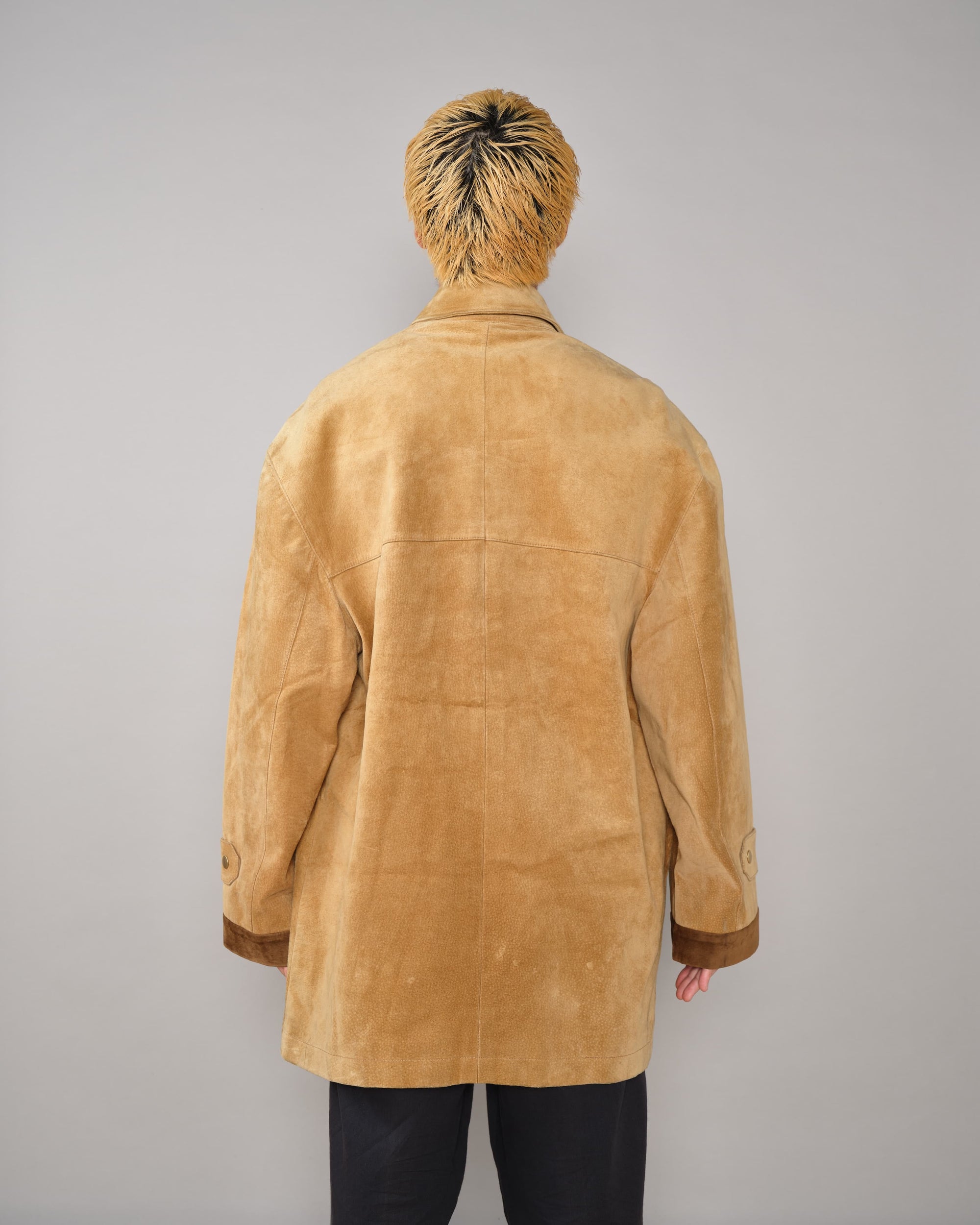 【~90's】Old Hermès Paris Pigskin Leather Hunting Jacket Size.52