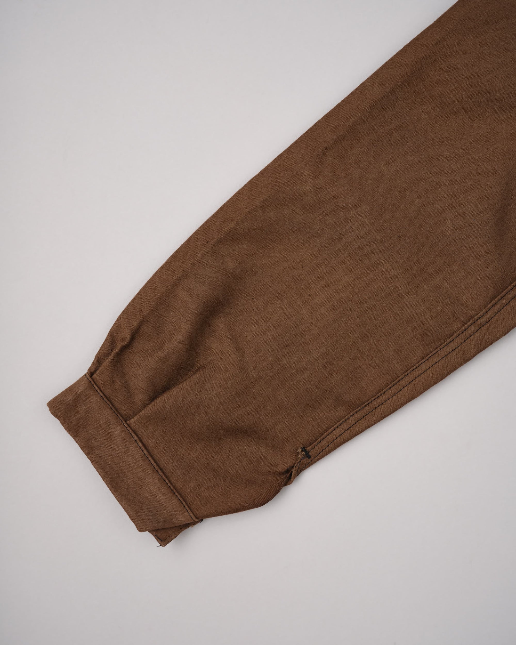 【~60's】French Vintage Brown Moleskin Work Jacket