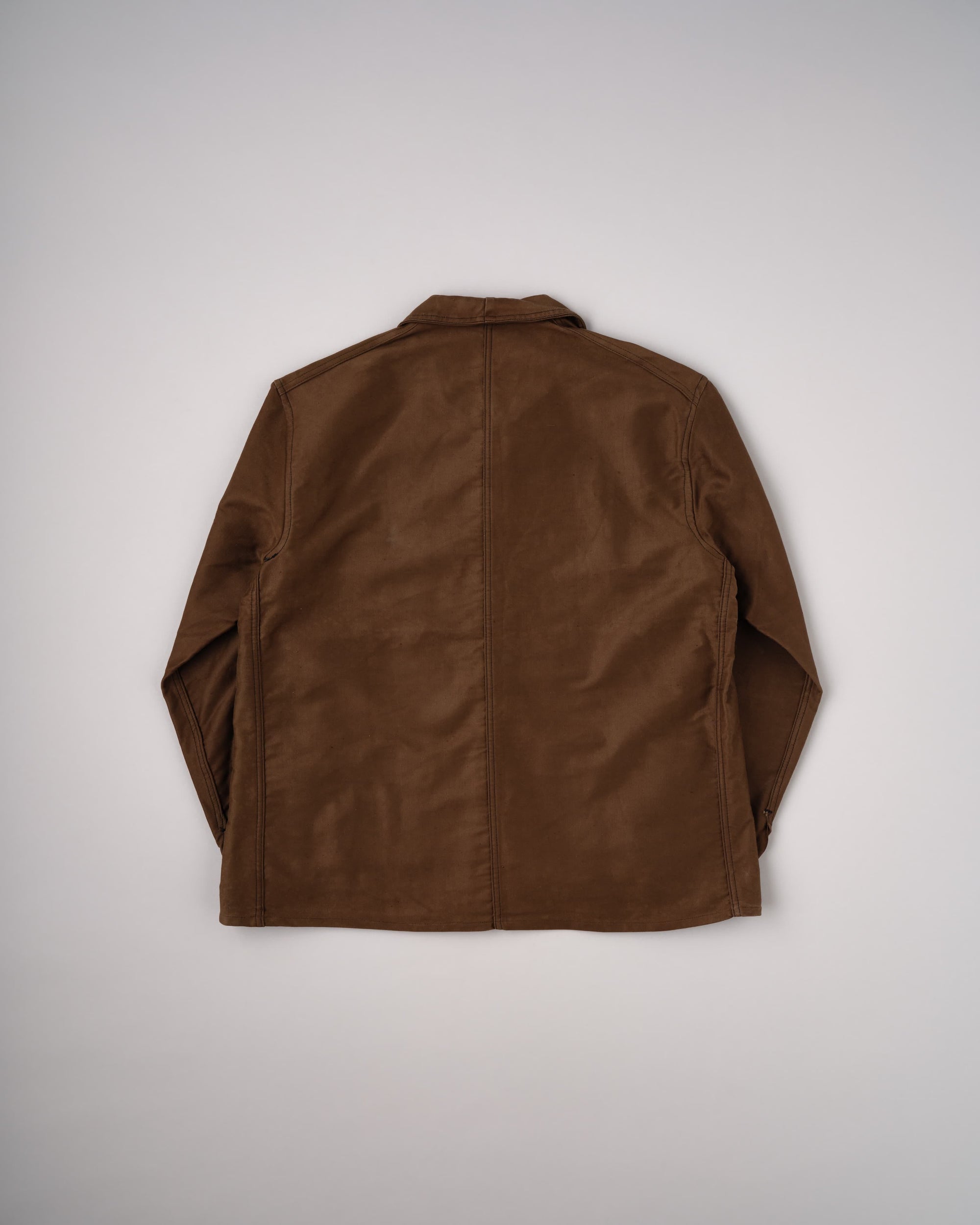 【~60's】French Vintage Brown Moleskin Work Jacket