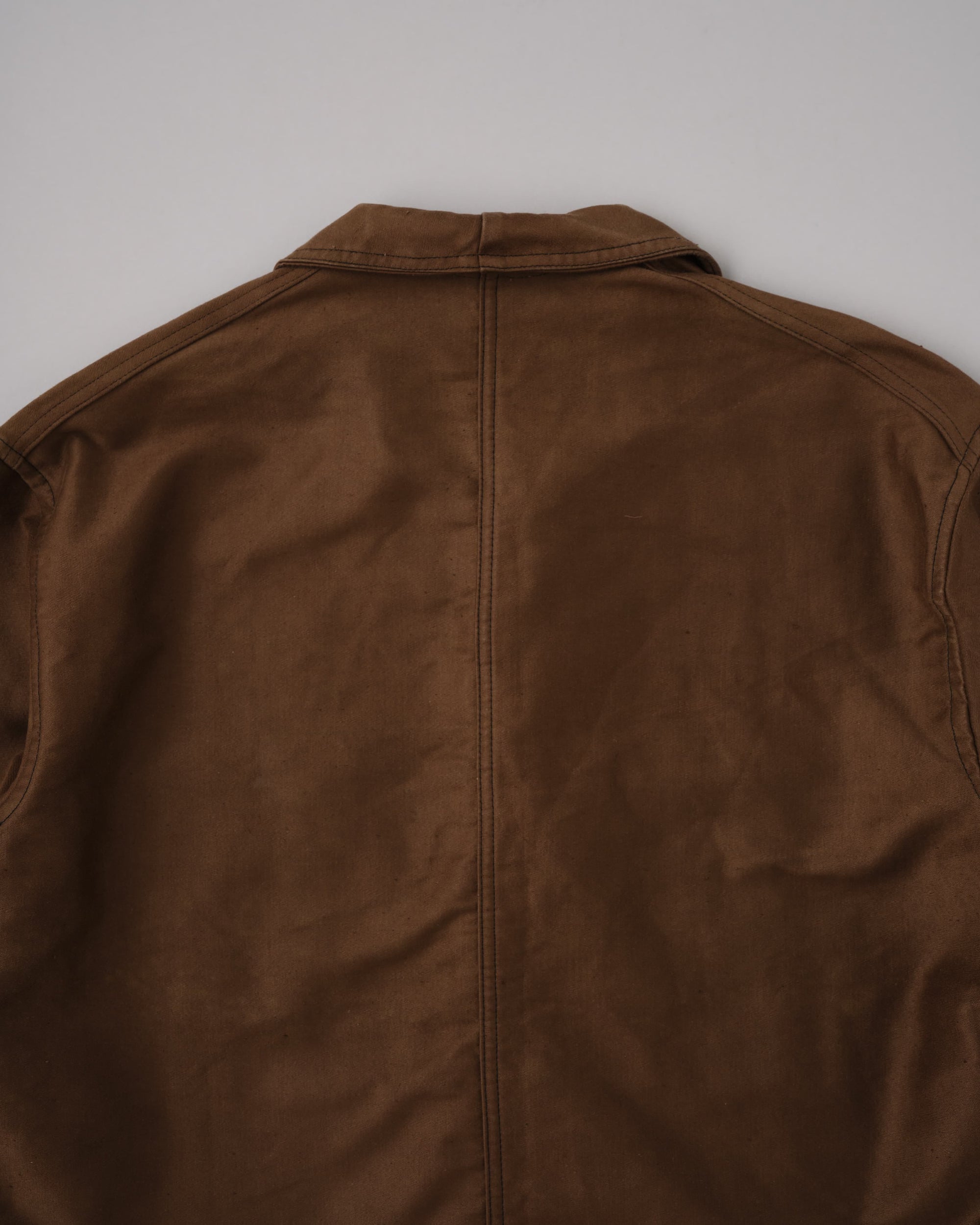 【~60's】French Vintage Brown Moleskin Work Jacket