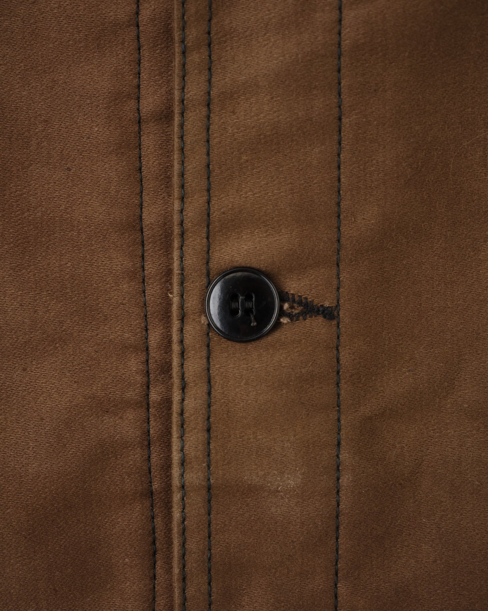 【~60's】French Vintage Brown Moleskin Work Jacket