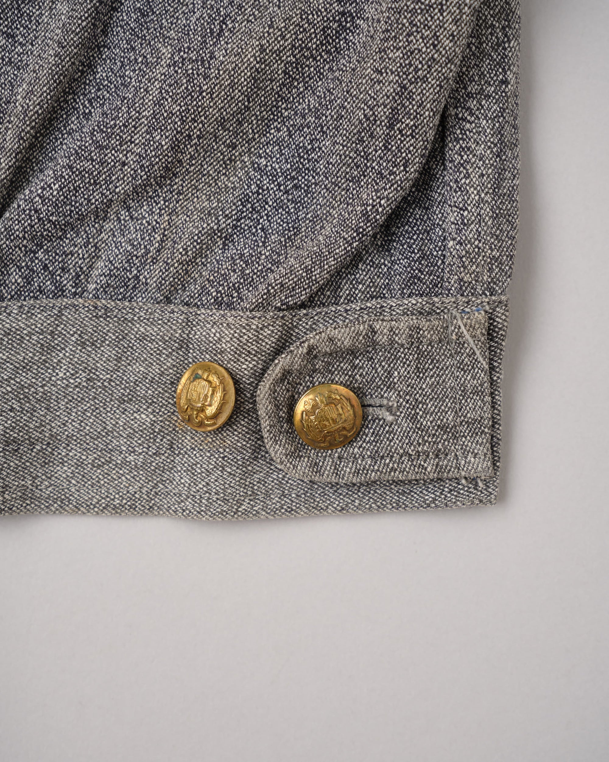 【~40's】Spanish Army Salt & Pepper Cotton Jacket