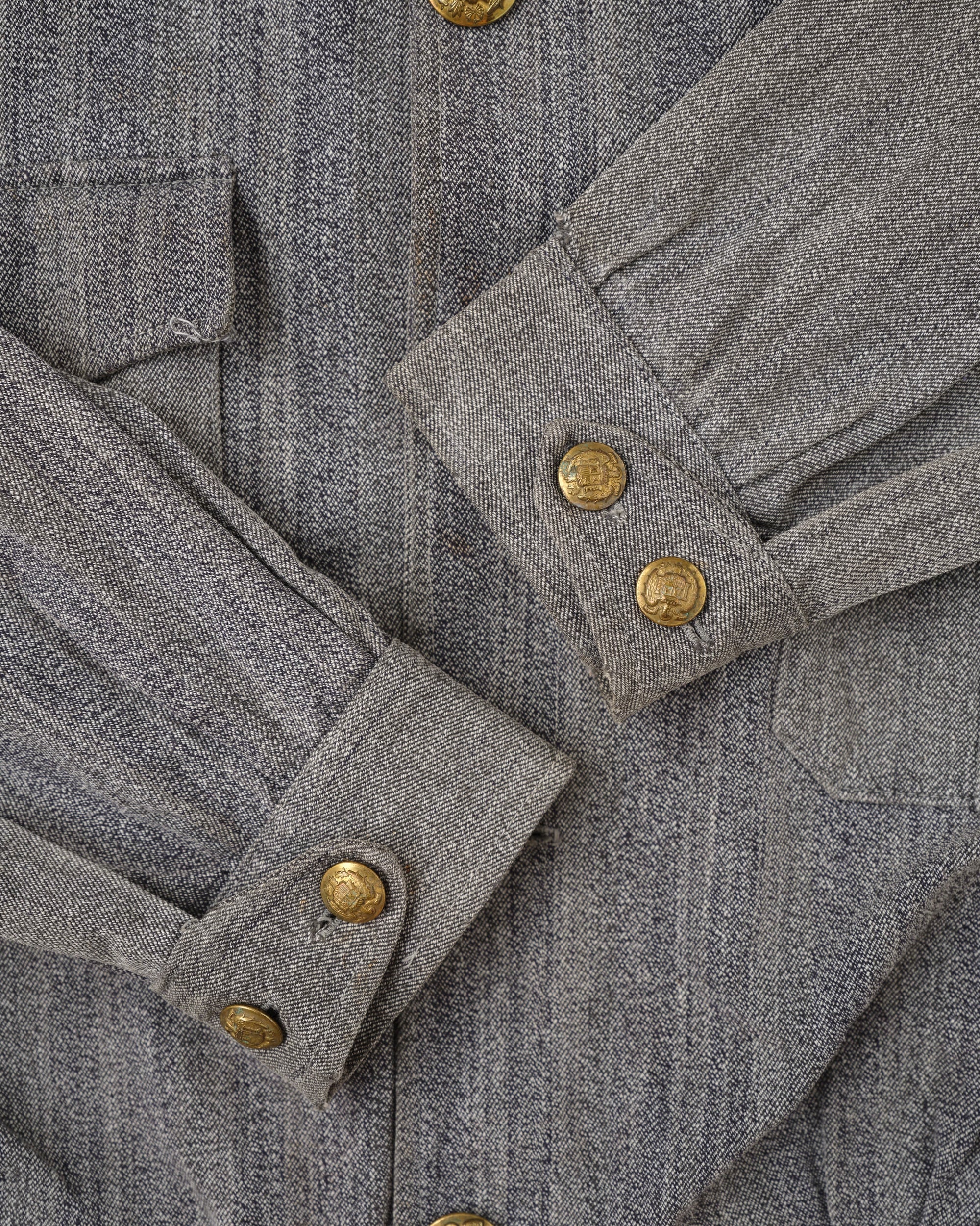 【~40's】Spanish Army Salt & Pepper Cotton Jacket