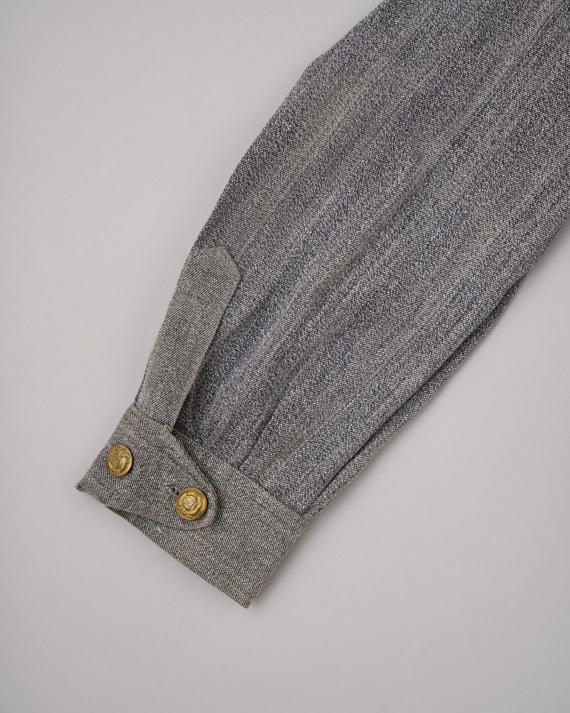 【~40's】Spanish Army Salt & Pepper Cotton Jacket