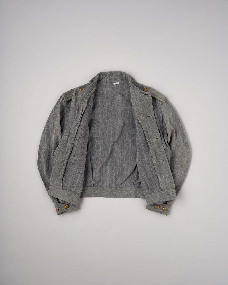 【~40's】Spanish Army Salt & Pepper Cotton Jacket