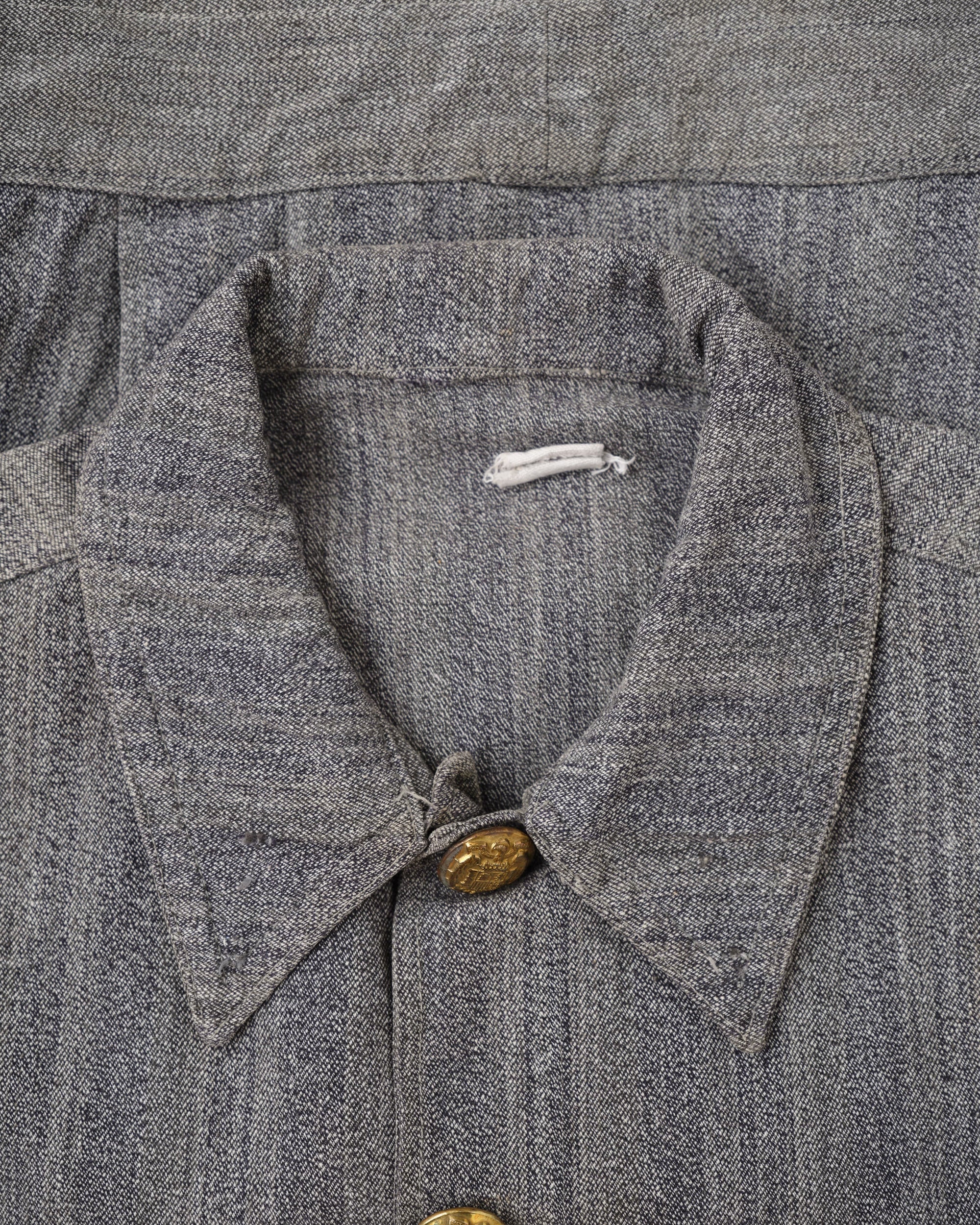 【~40's】Spanish Army Salt & Pepper Cotton Jacket