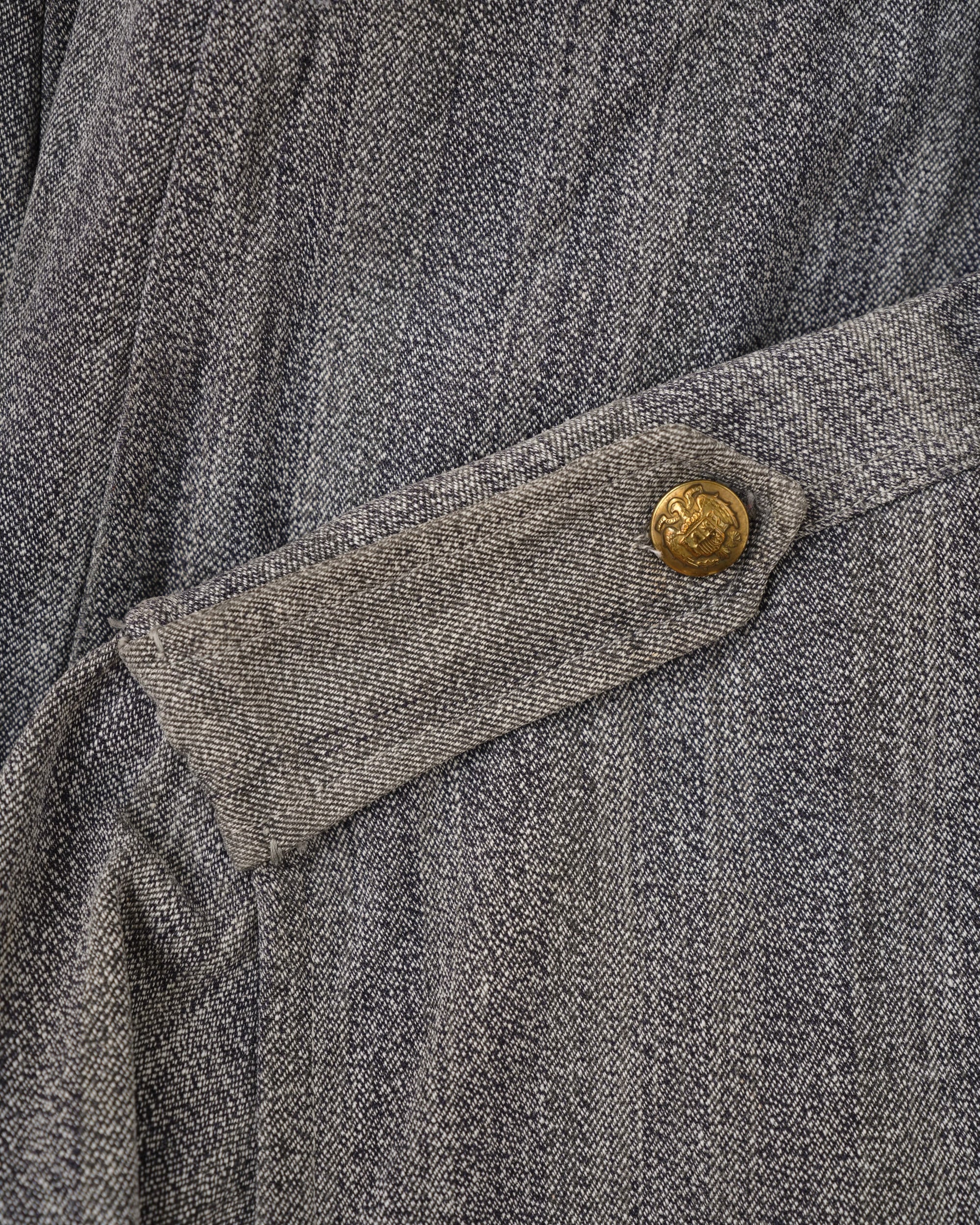 【~40's】Spanish Army Salt & Pepper Cotton Jacket
