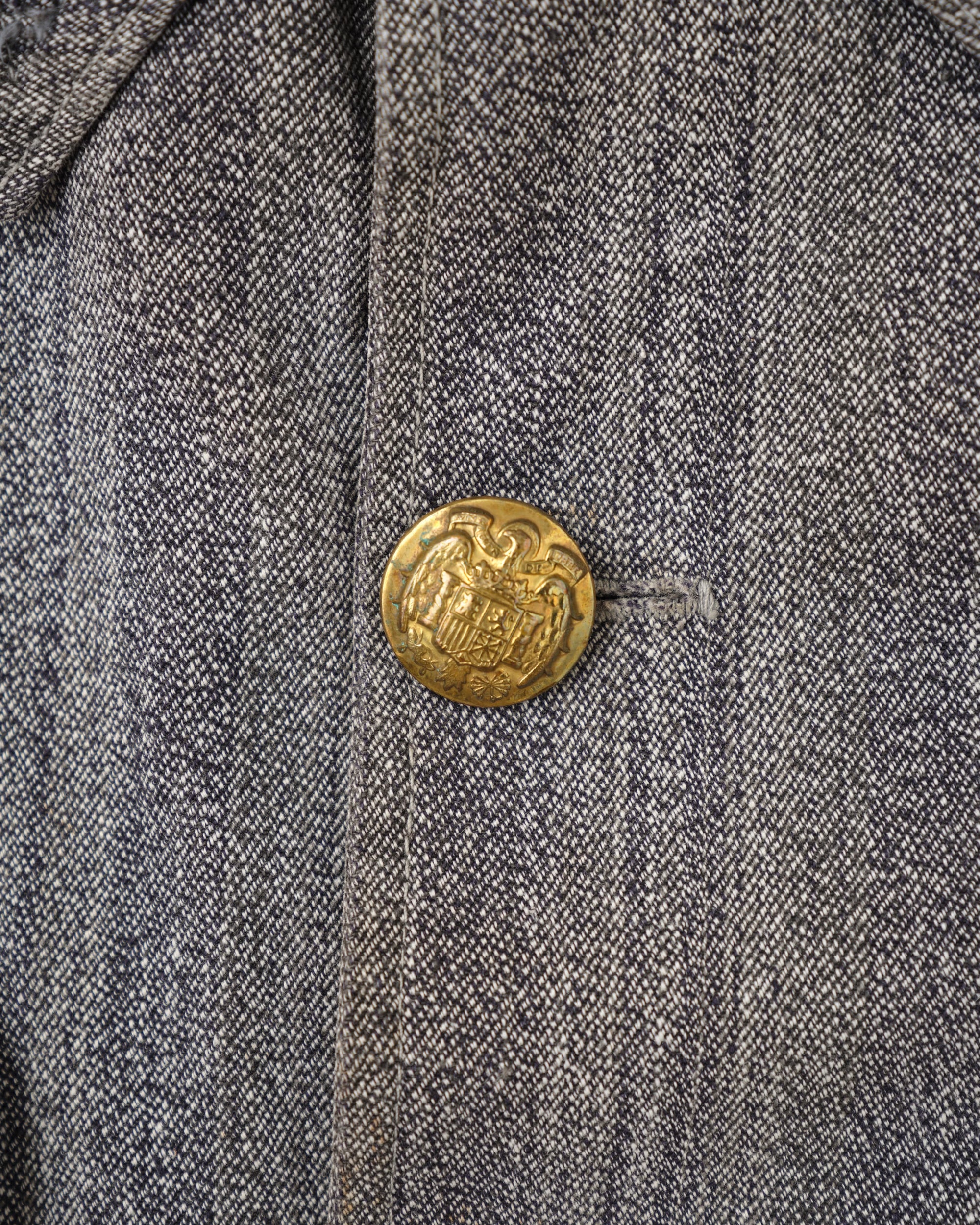 【~40's】Spanish Army Salt & Pepper Cotton Jacket